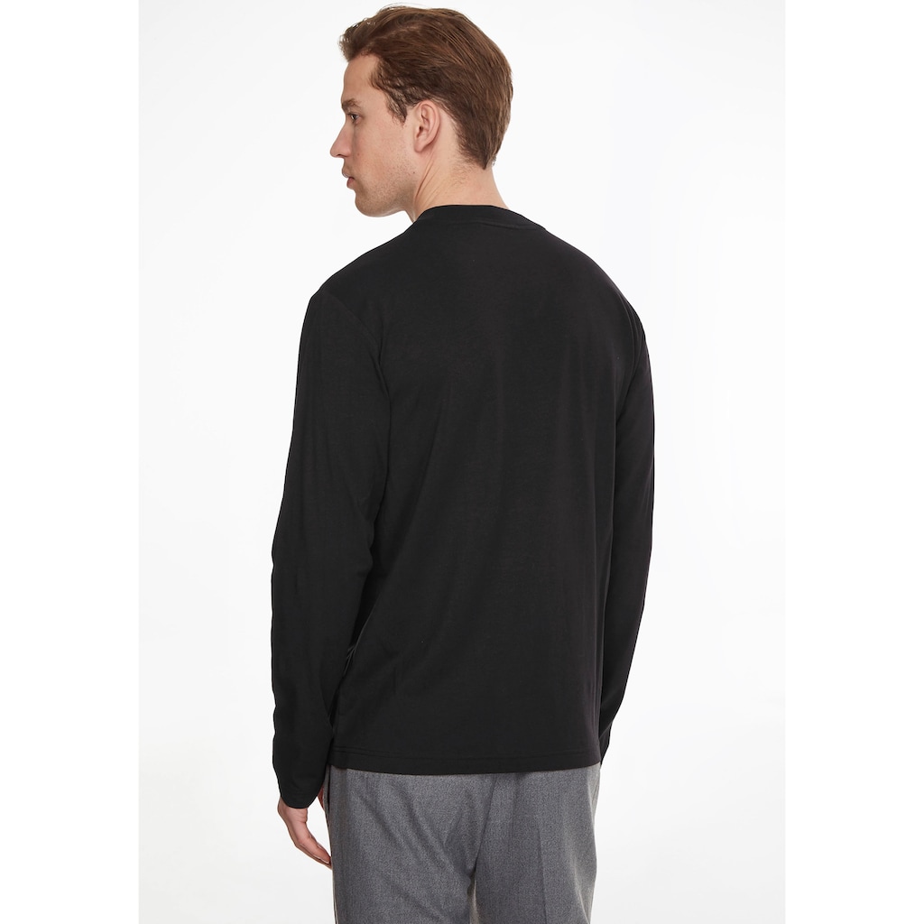 Calvin Klein Langarmshirt »MICRO LOGO LS MOCK NECK T-SHIRT«