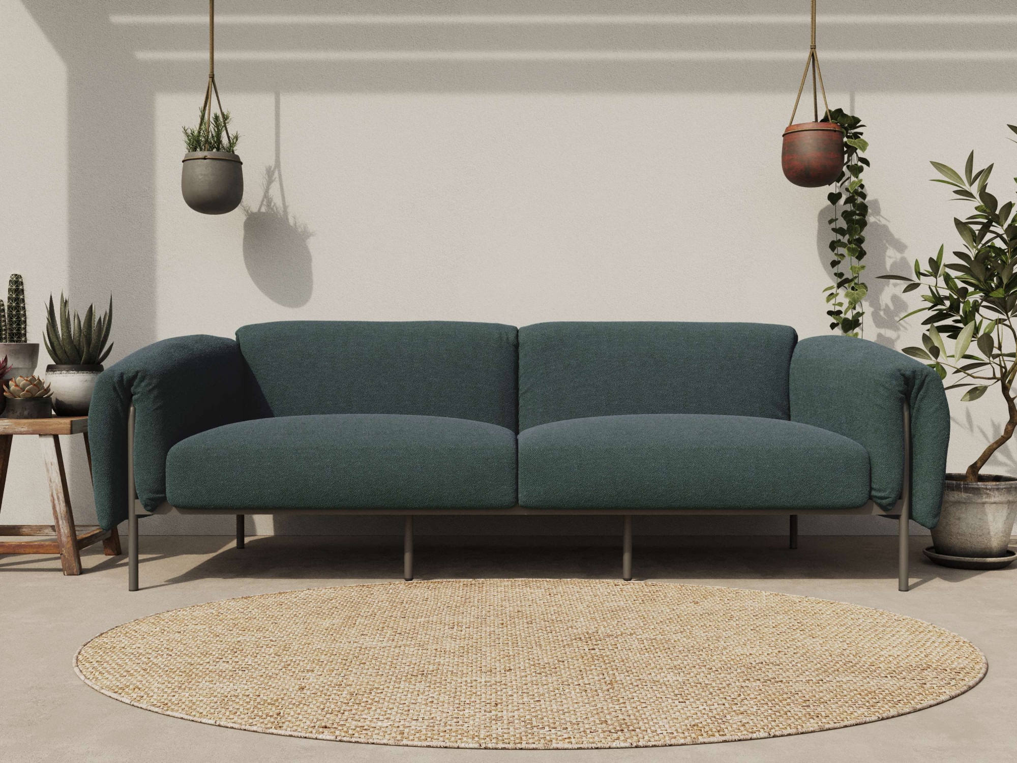 Home affaire 3-Sitzer »Lumi« Outdoor Gartensofa, wetterfeste Materialien, Breite 228 cm