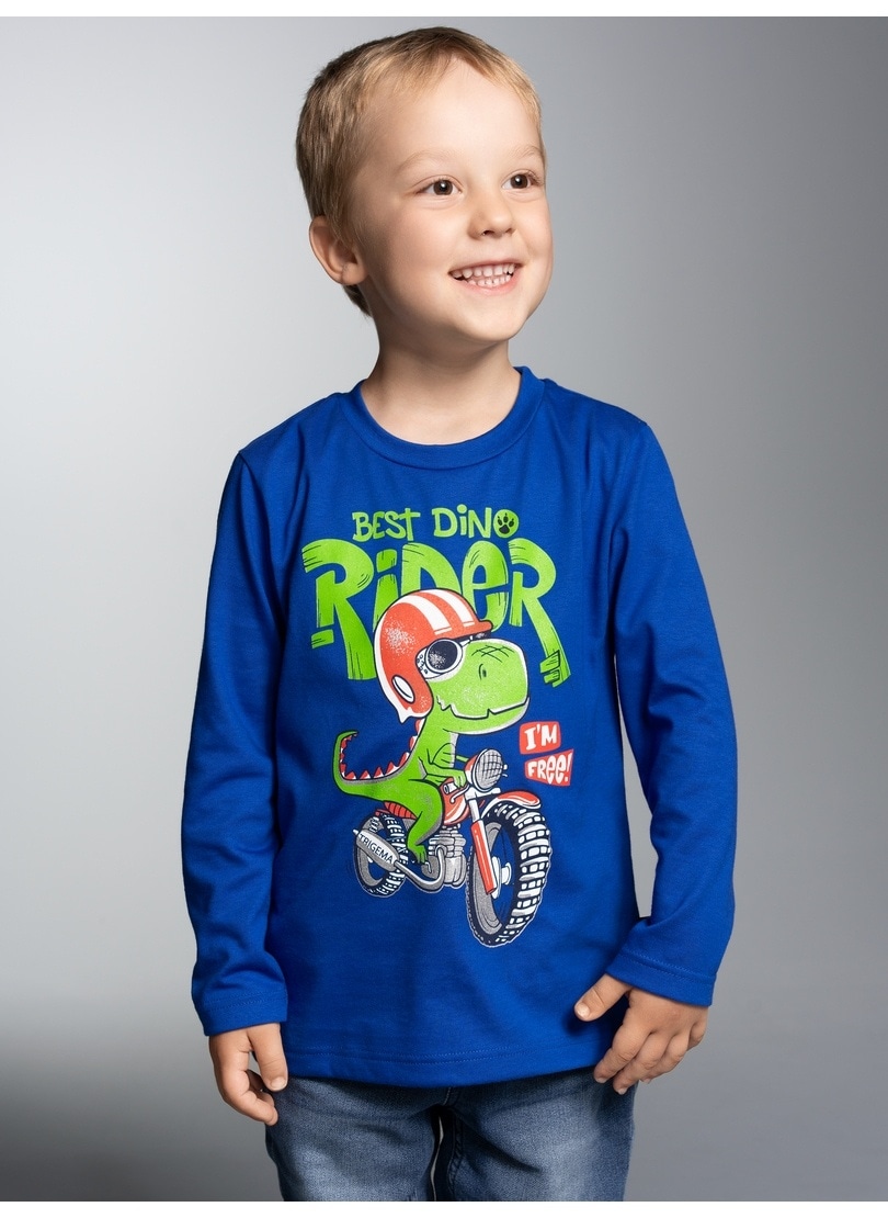 Sweatshirt »TRIGEMA Langarmshirt mit coolem Dino-Printmotiv«