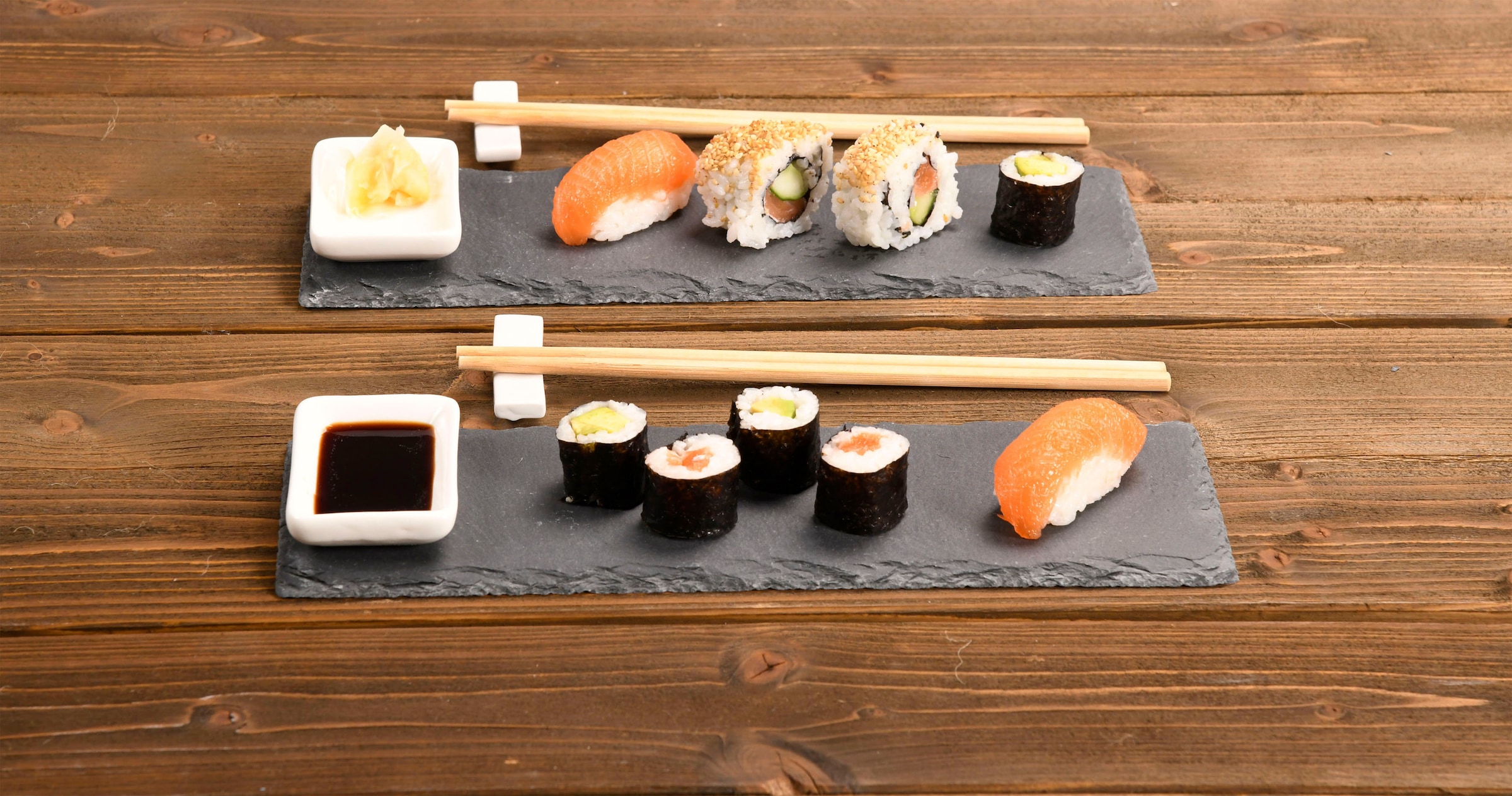 KESPER® Servierplatte »(Sushi-Set)«, (Set, 8 tlg.), mit Zubehör