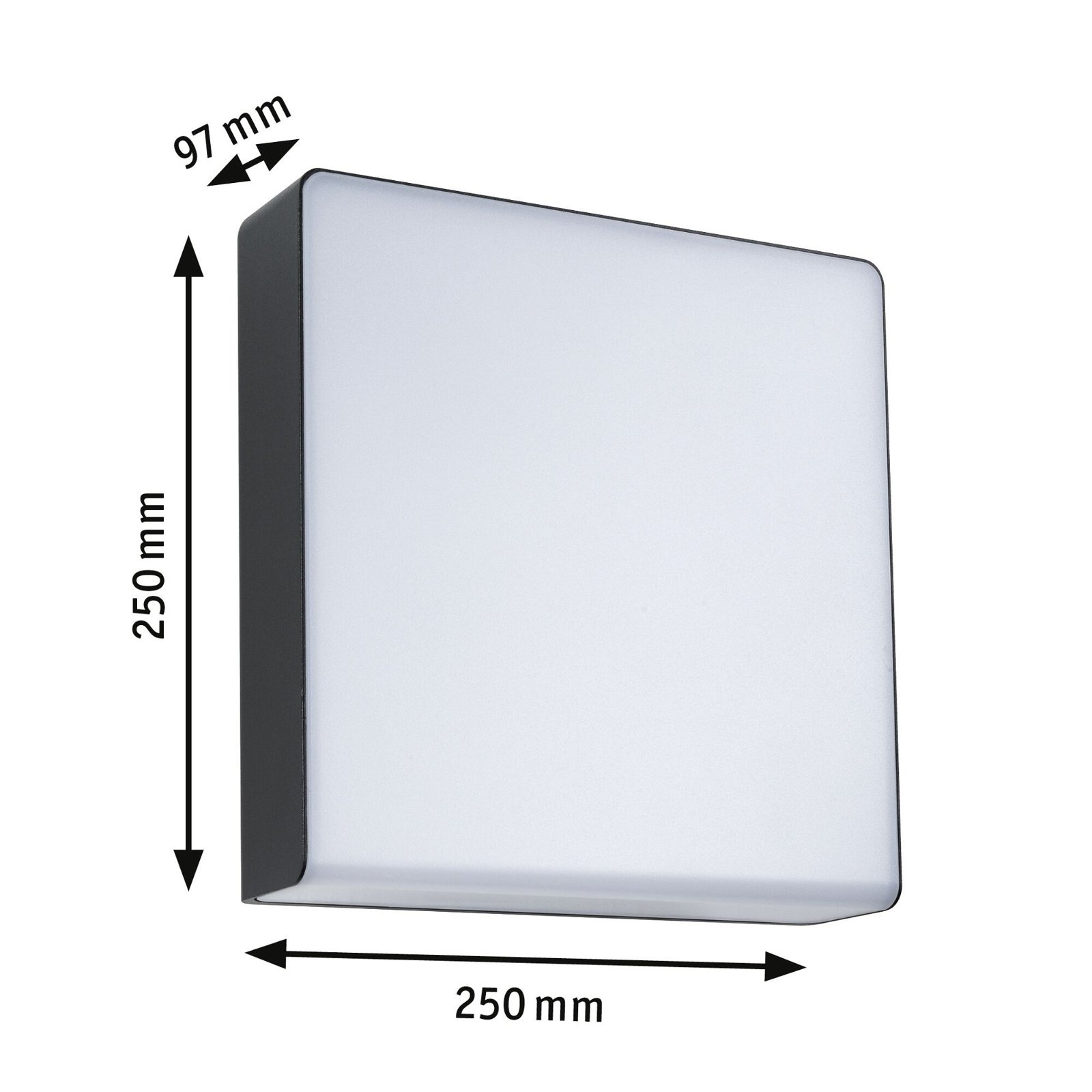 Paulmann LED Außen-Wandleuchte »Azalena IP44 250x97mm 8,5W 700lm 230V Kunststoff, Aluminium«, 1 flammig, Smart Home Zigbee 3.0 Bewegungsmelder mit Hochfrequenz-Sensor