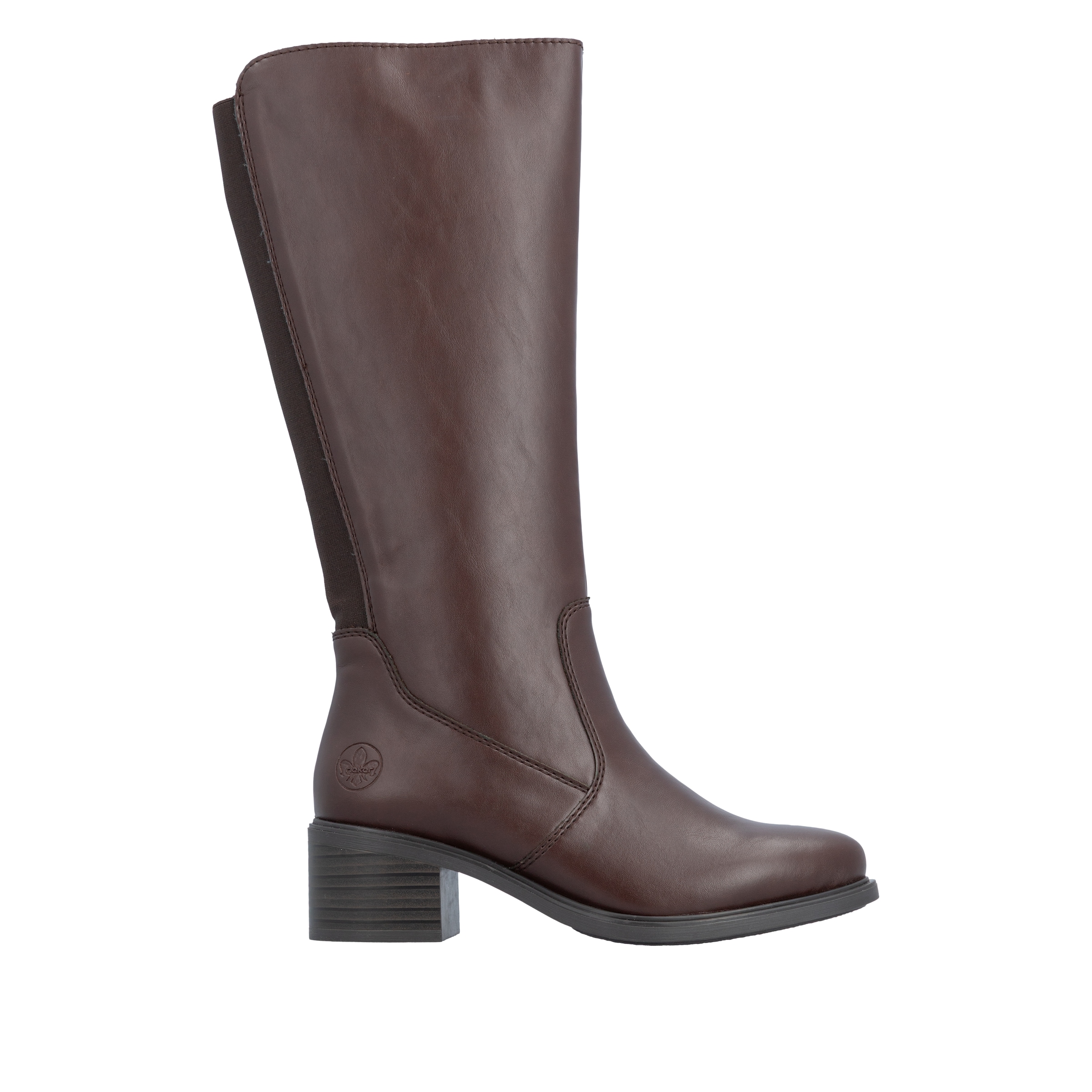 Rieker Stiefel  Klassik-Stiefel, Blockabsatz, mit Stretcheinsatz hinten