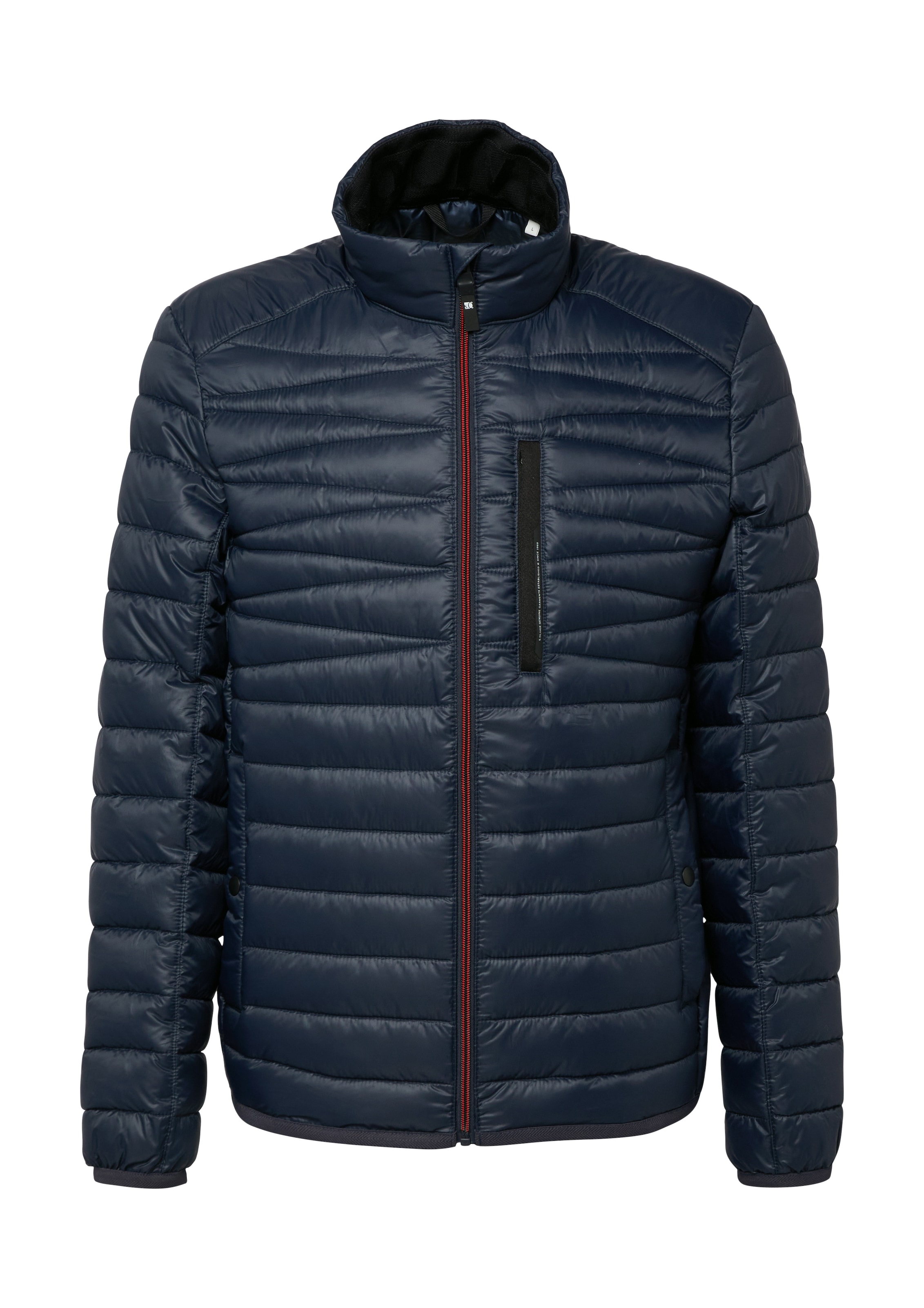 s.Oliver Steppjacke ohne Kapuze mit Stehkragen und Reißverschluss