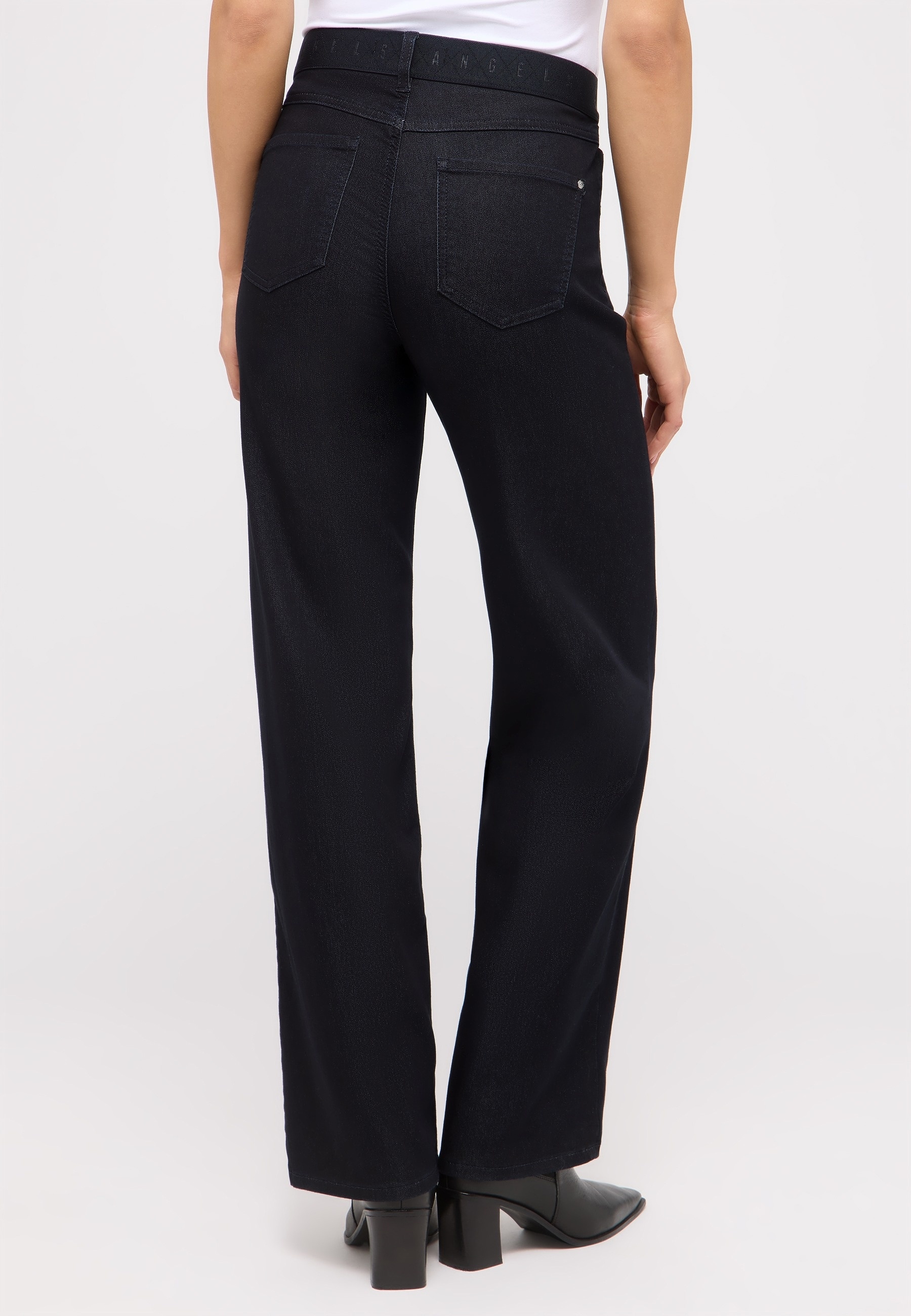 ANGELS 5-Pocket-Jeans »LIZ SPORTY« weite Passform, mit 1-Knopf-Form, mit Metallreißverschluss