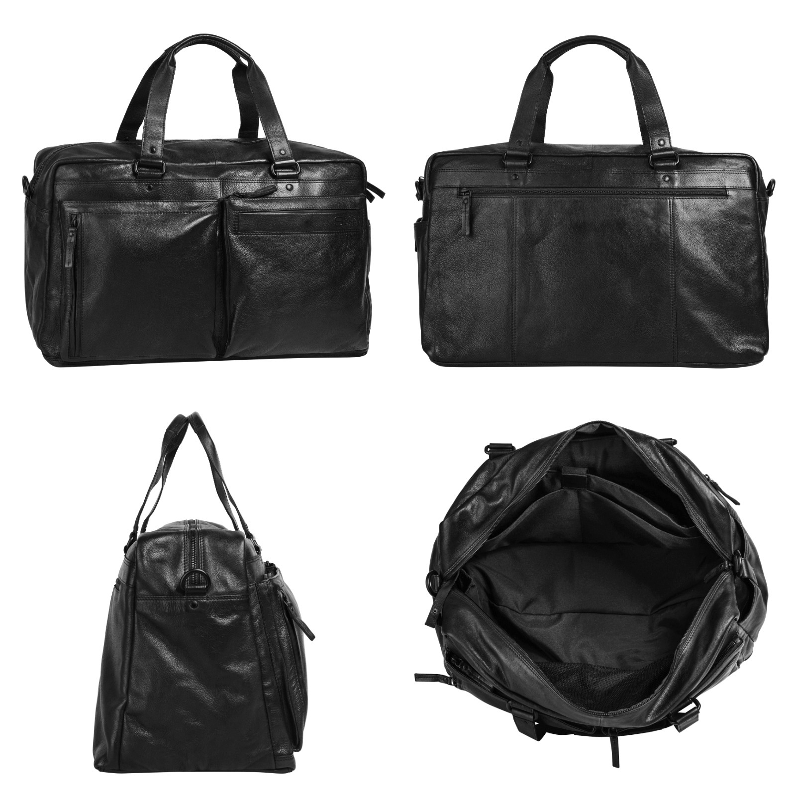 Spikes & Sparrow Reisetasche, echt Leder