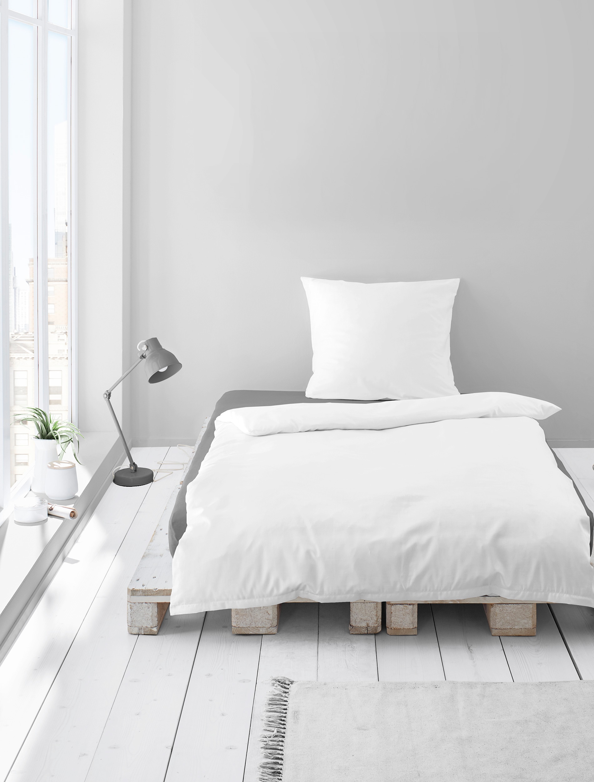 BIERBAUM Bettwäsche »Biber Uni«, Schlichtes Unidesign: Zeitlos und stilvoll für jedes Schlafzimmer
