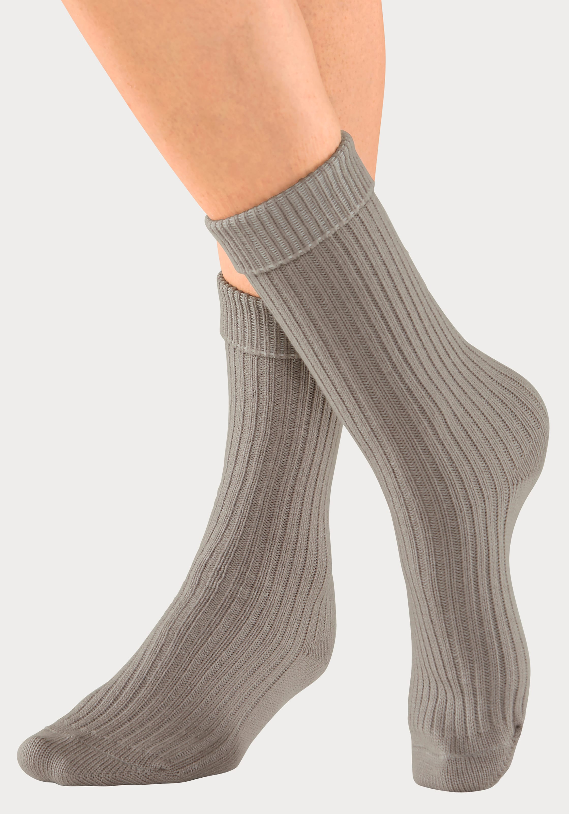 Lavana Socken, (2 Paar), in modischem Rippstrick