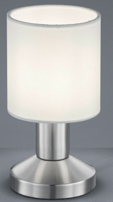 TRIO Leuchten LED Tischleuchte »Garda«, 1 flammig, Leuchtmittel E14 | LED wechselbar, Tischlampe mit ON/OFF Touchsteuerung, inkl 1xE14 3W, Ø 9cm Höhe 18 cm