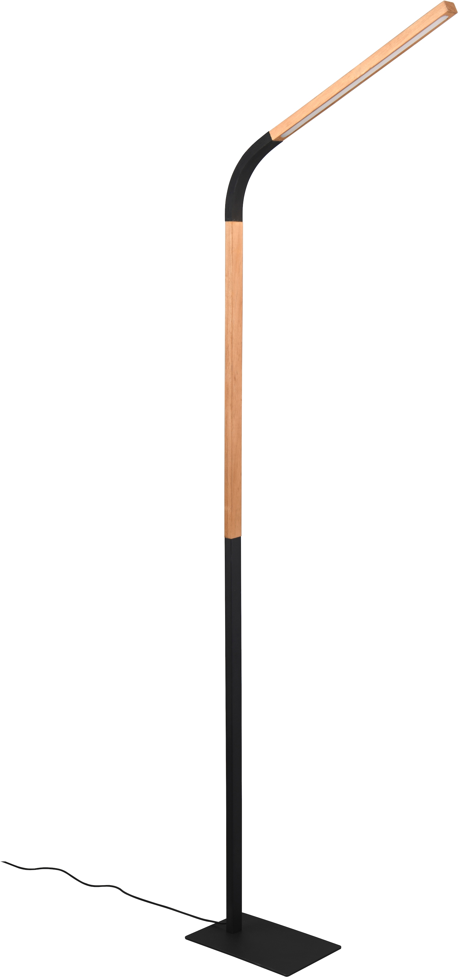 TRIO Leuchten LED Stehlampe »NORRIS, Stehleuchte mit Fußdimmer und Flexarm, Leseleuchte H. 140cm« LED-Board 1 Stk. Warmweiß 11W 1400 Lumen warmweiße LED, dimmbar per Fußschalter (3 Stufen)