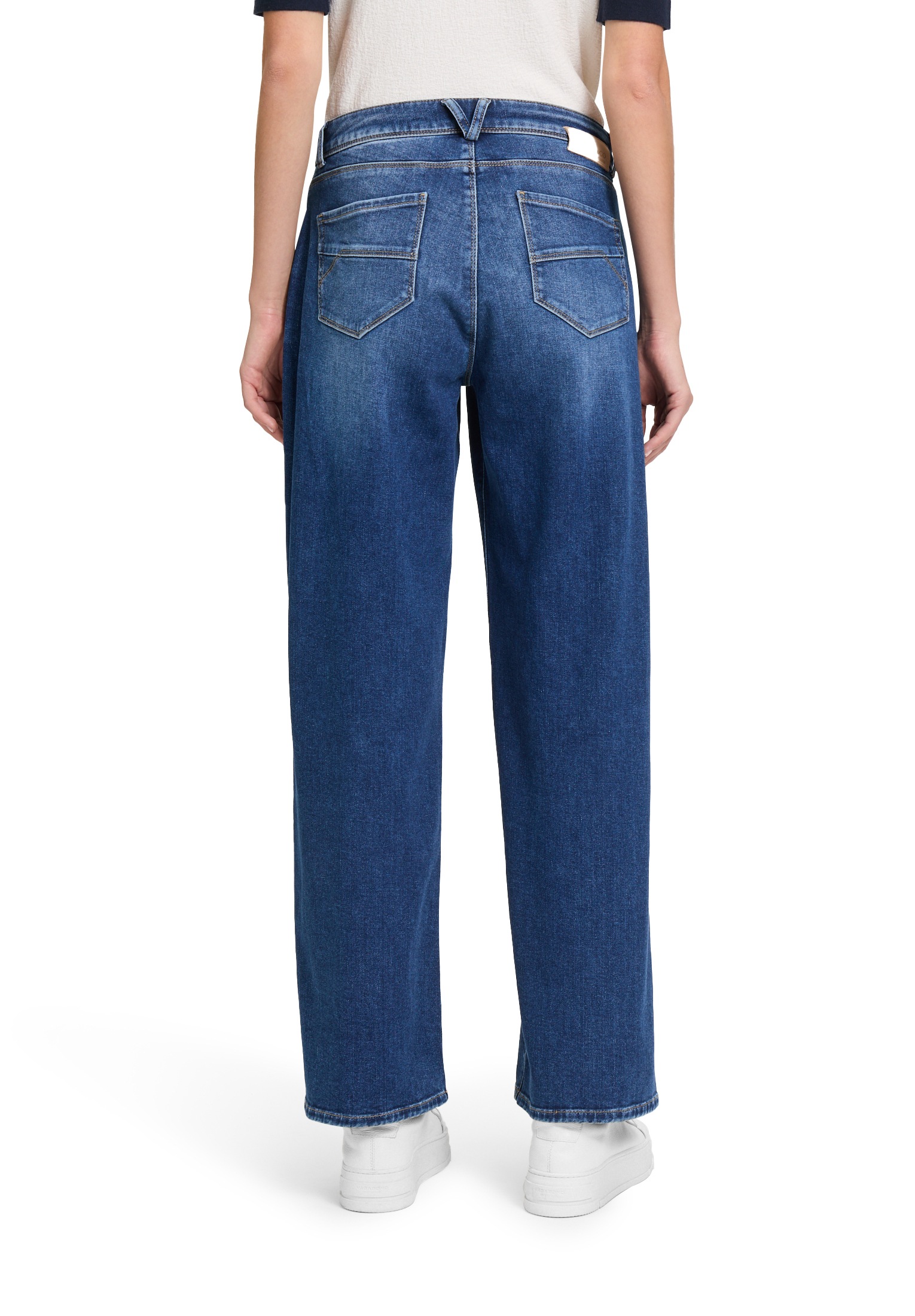 Betty&Co Taillenhose »High Waisted-Jeans mit weitem Bein«