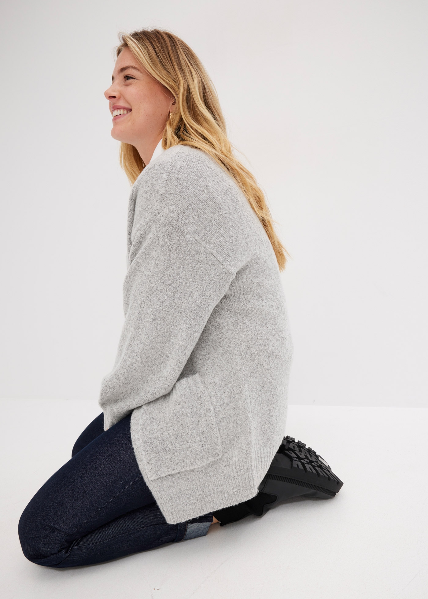 bonprix Strickjacke »Oversize-Strickjacke« Oversize-Strickjacke