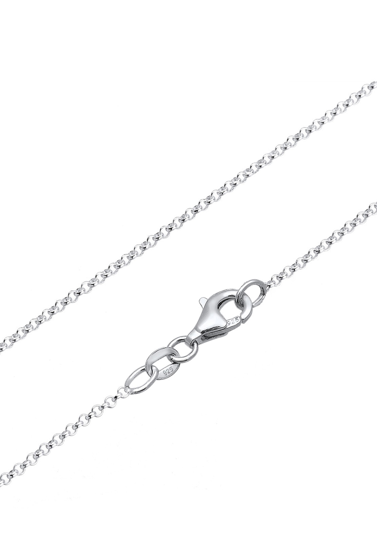 Elli Lange Kette »Halskette Sommer Sea Salt Sand Wording Plättchen 925 Silber«