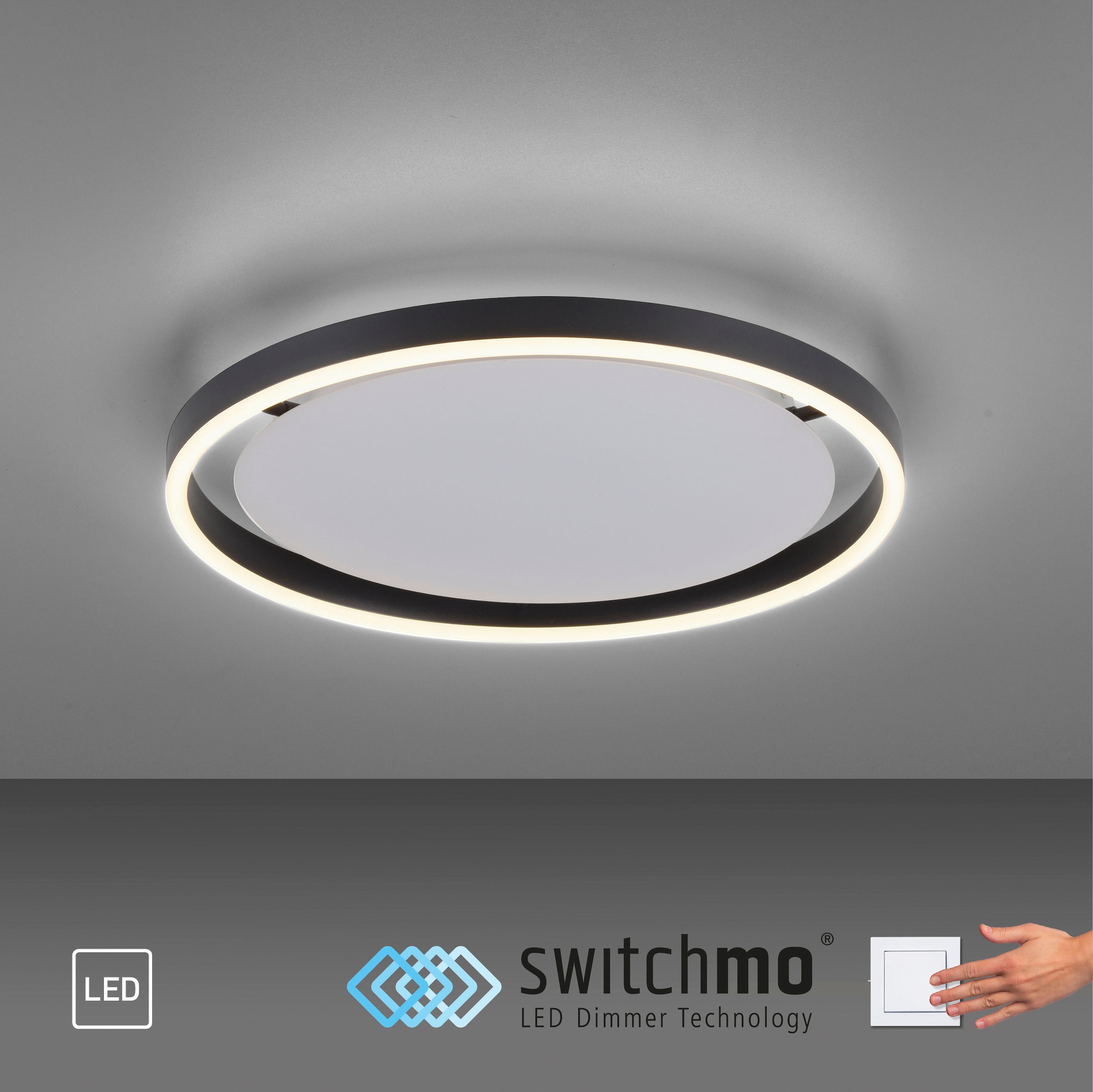 JUST LIGHT Deckenleuchte »RITUS«, 1 flammig-flammig, LED, dimmbar, Switchmo,  dimmbar, Switchmo im OTTO Online Shop