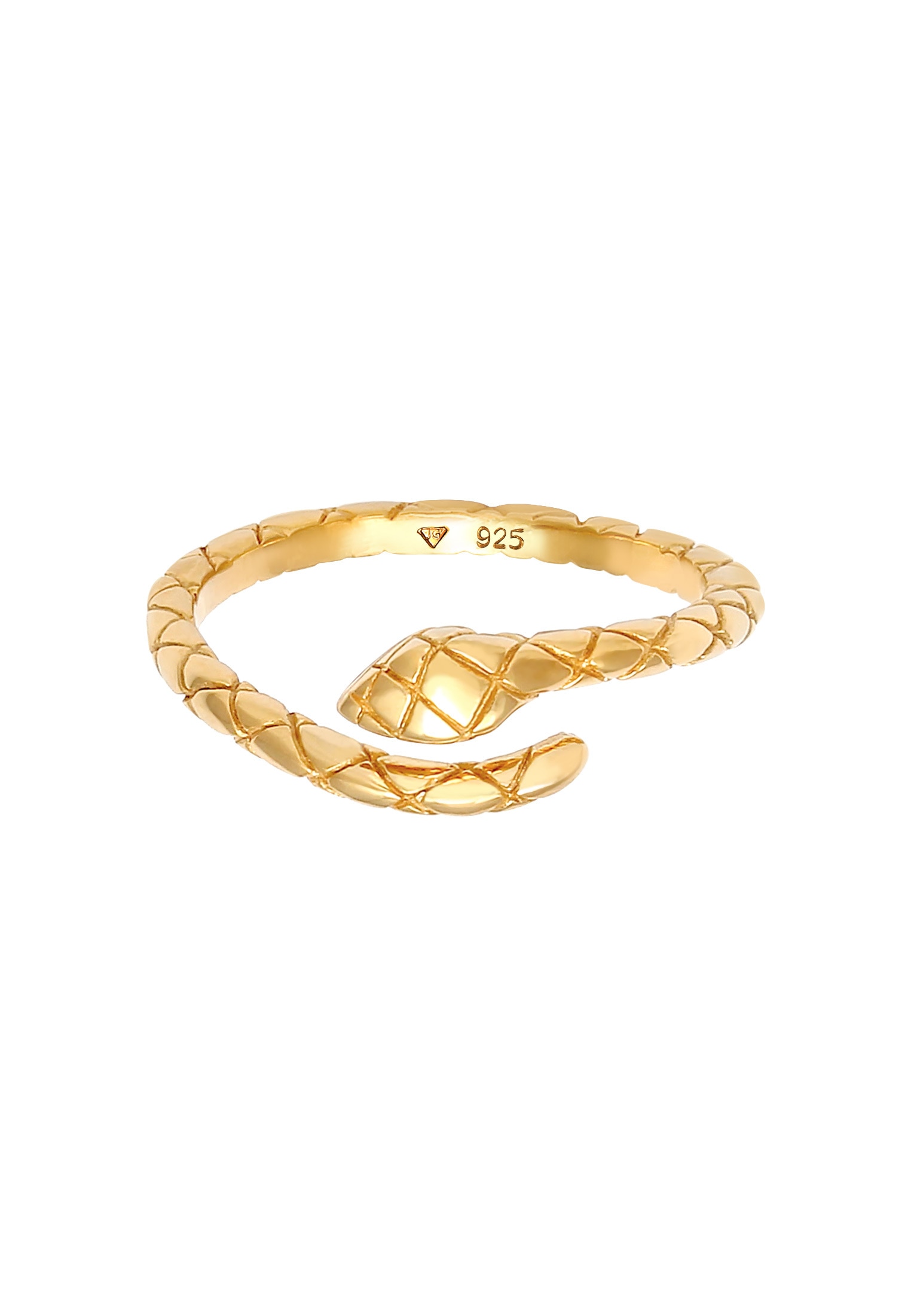 Elli Silberring »Ring Schlange Snake Verstellbar 925 Silber«