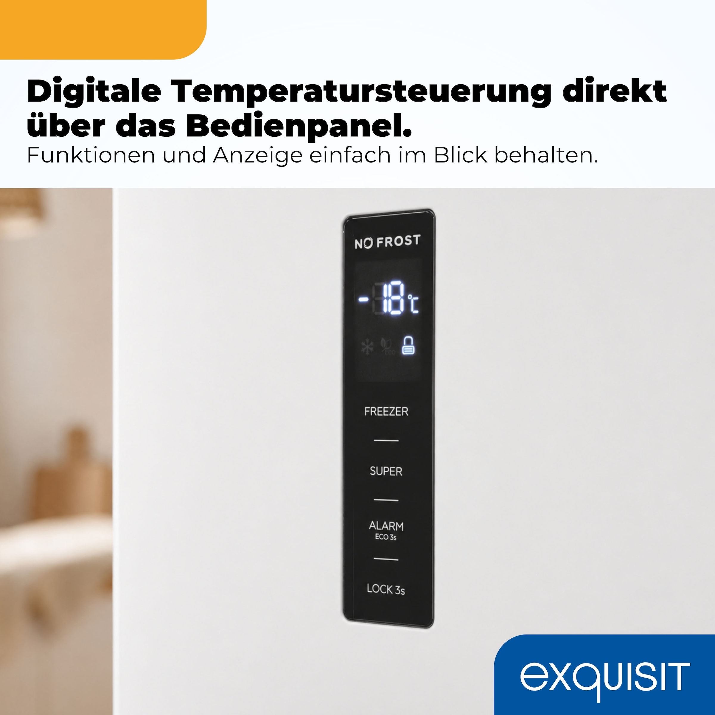 exquisit Gefrierschrank »GS295-NF-H-040C weiss« 185 cm hoch 60 cm breit Viel Platz, starke Gefrierleistung & No Frost für eisfreies Gefrieren