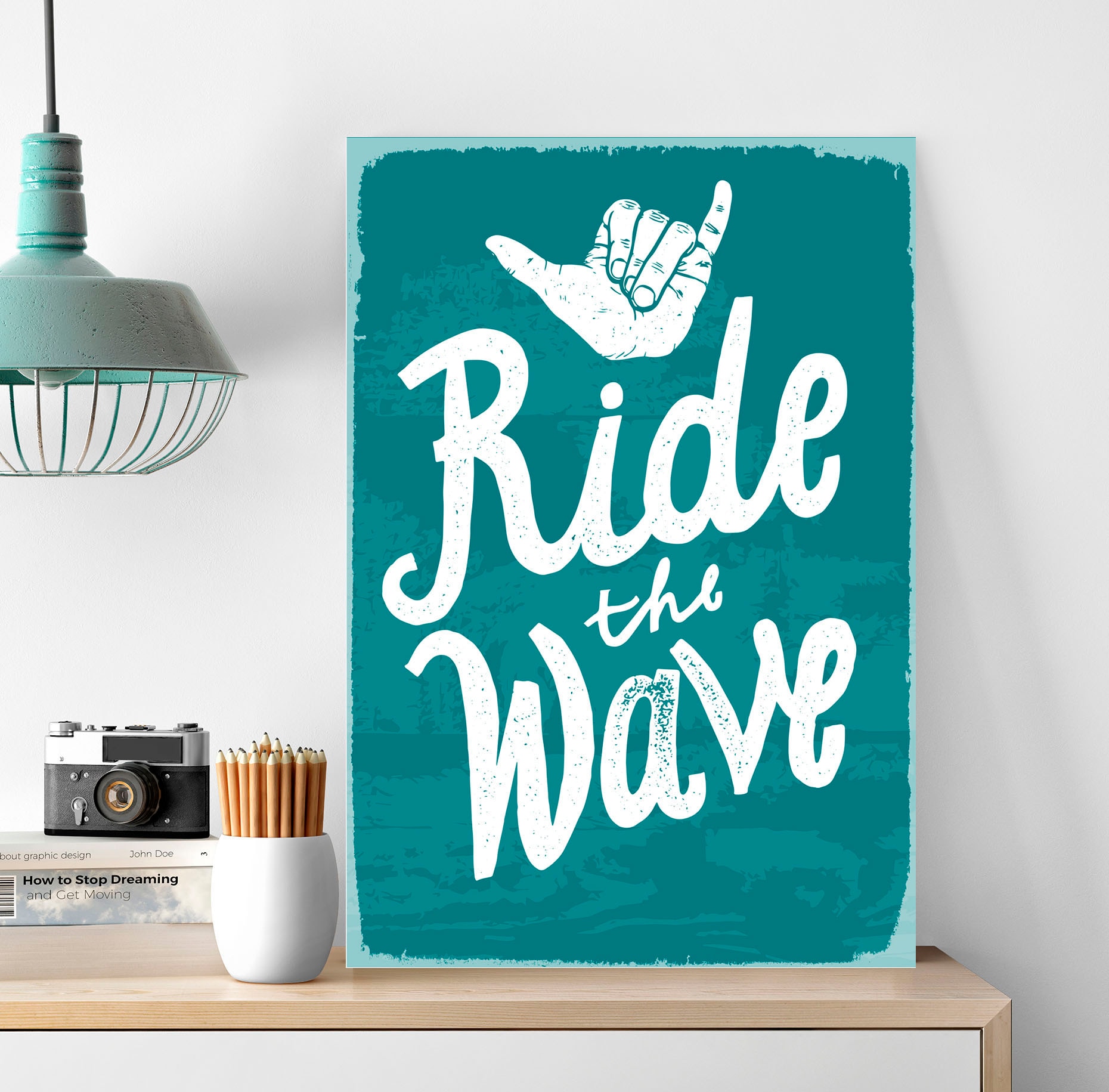 Metallbild »Ride the Wave«, (1 St.), Stahlschilder