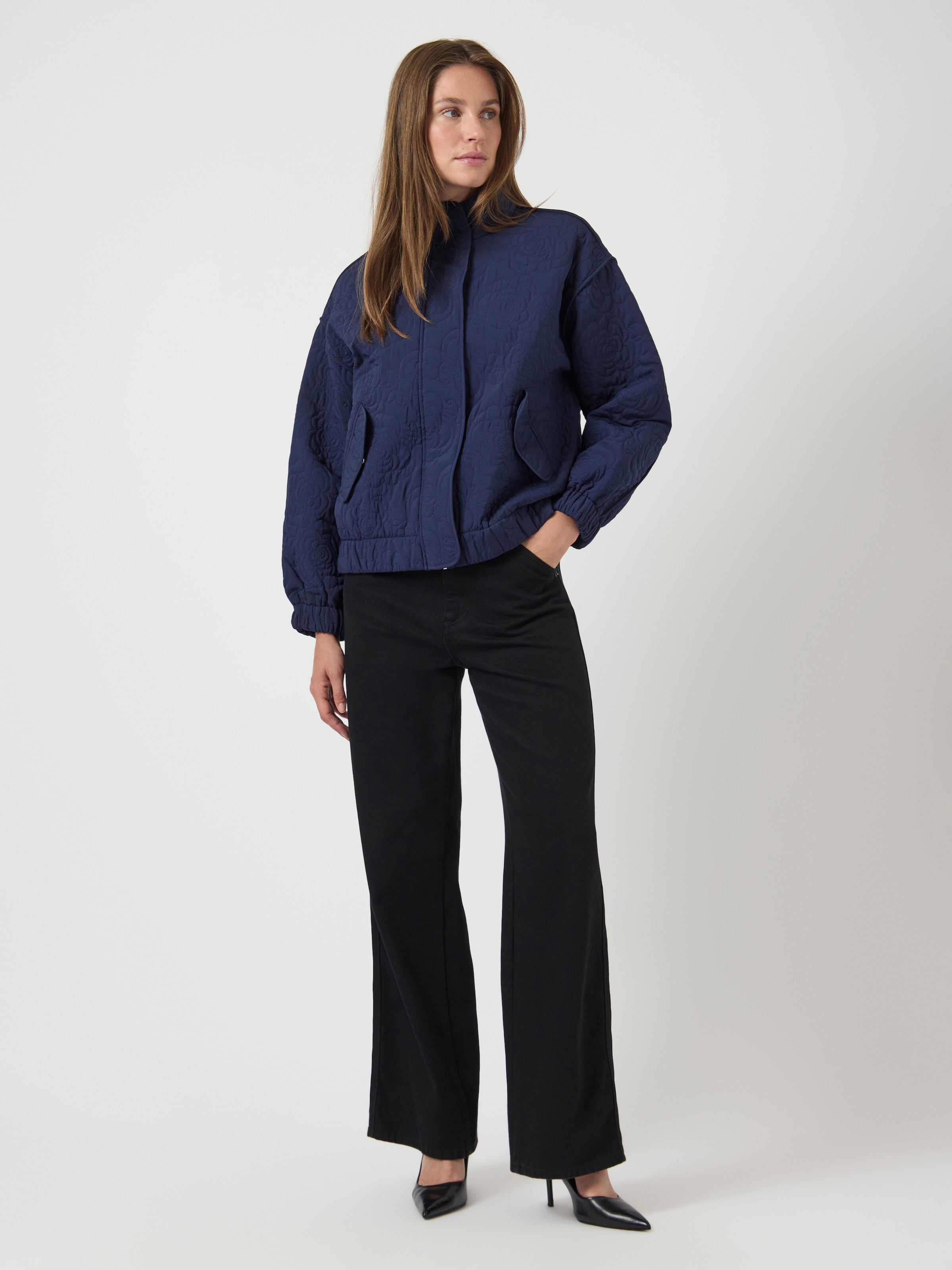 Y.A.S Blouson »YASFIPURA LS QUILTED JACKET S. NOOS«, ohne Kapuze