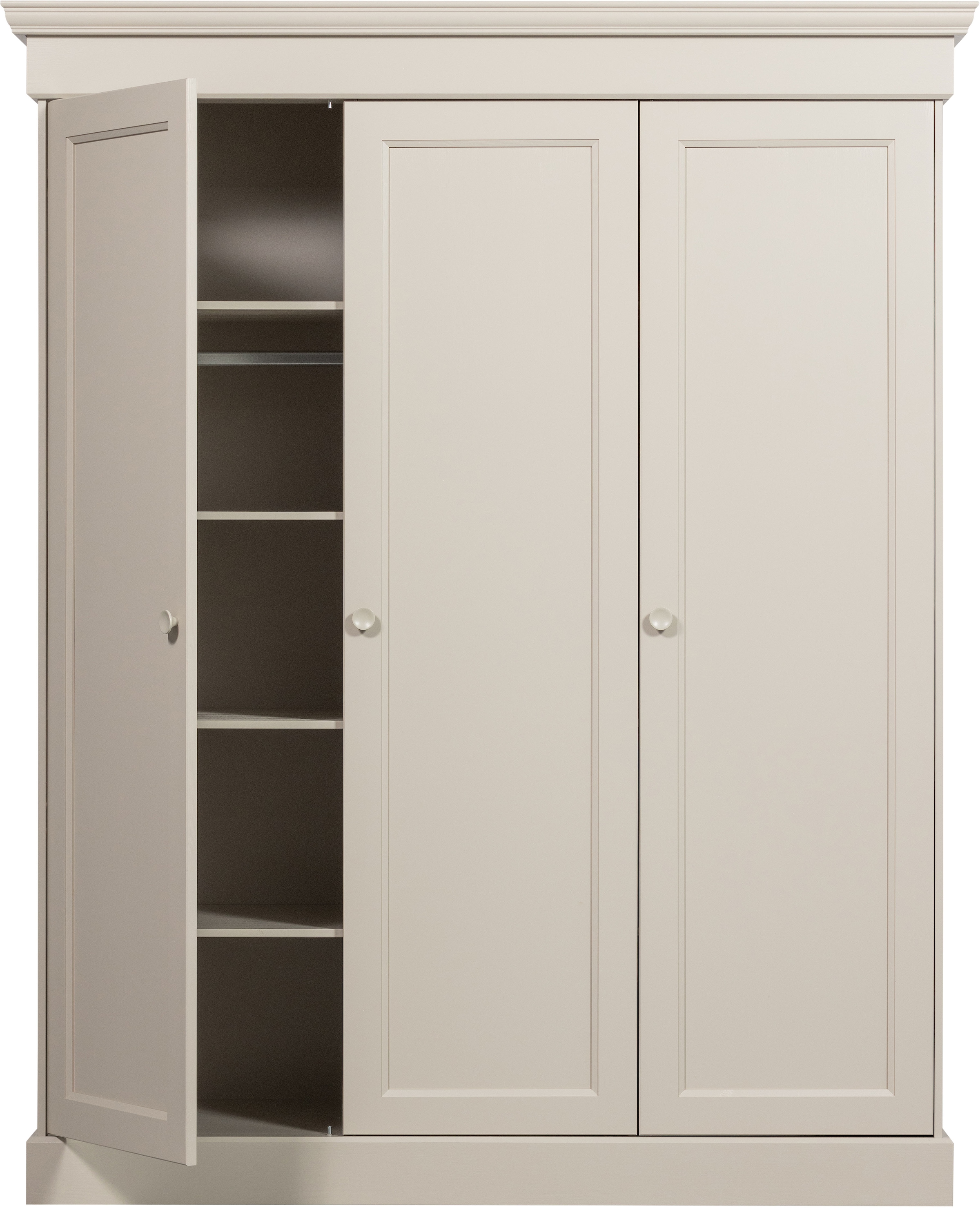 WOOOD Kleiderschrank »WOOOD OLIVIA KLEIDERSCHRANK KIEFER DUST [fsc]« Kleiderschrank Olivia, FSC-Kiefer, viel Stauraum, erweiterbar