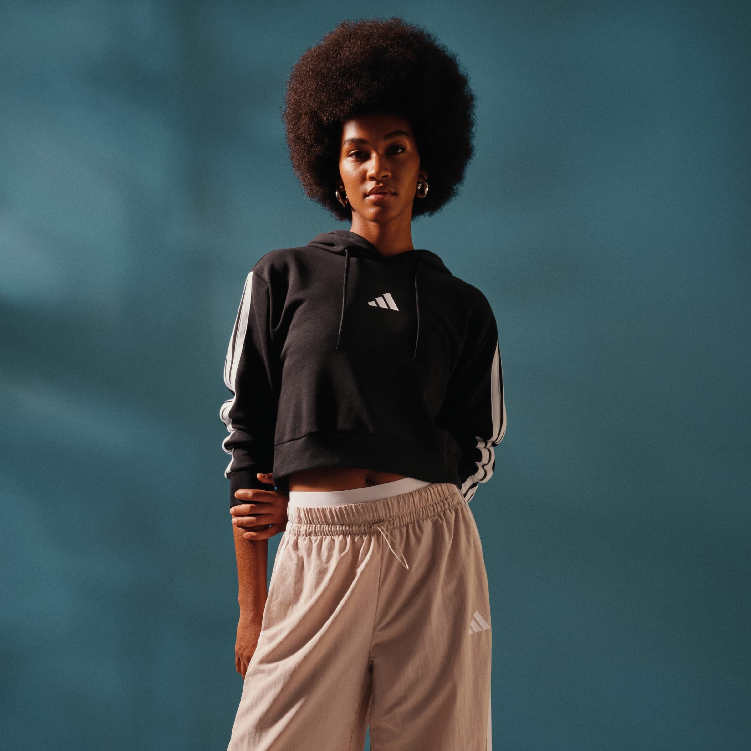 adidas Sportswear Kapuzensweatshirt »W 3S FT CRO HD«