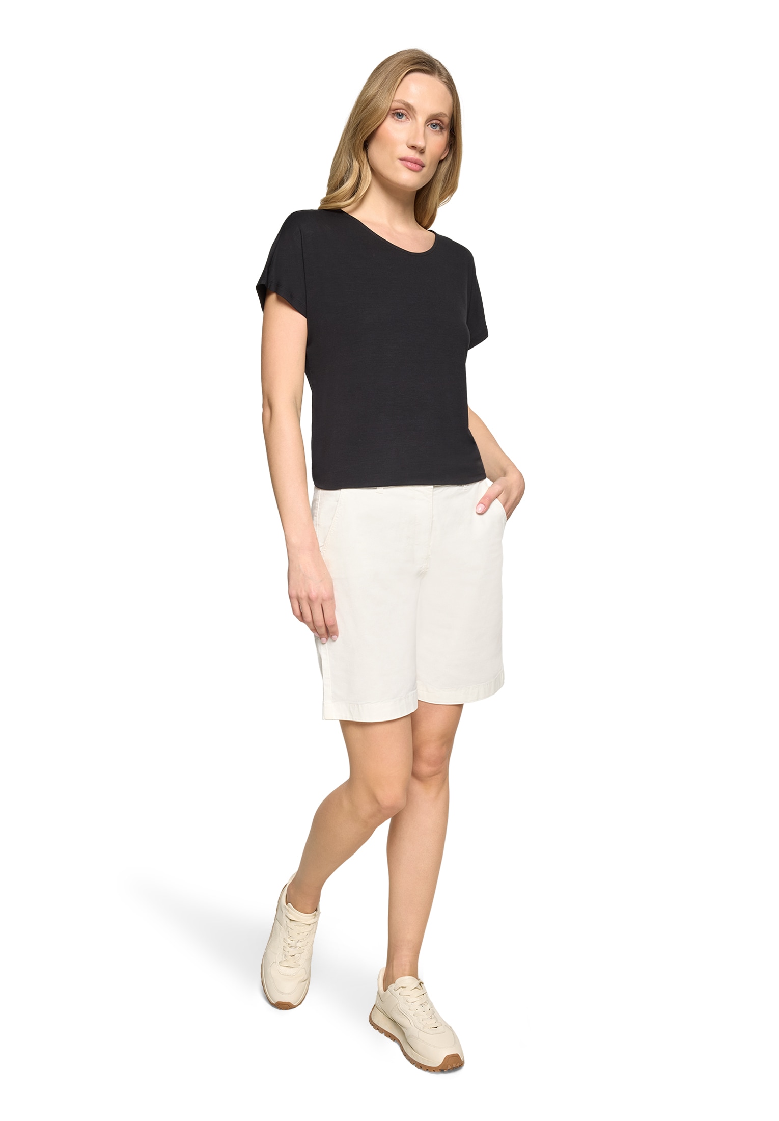 Betty Barclay Rundhalsshirt »Casual-Shirt mit V-Ausschnitt«