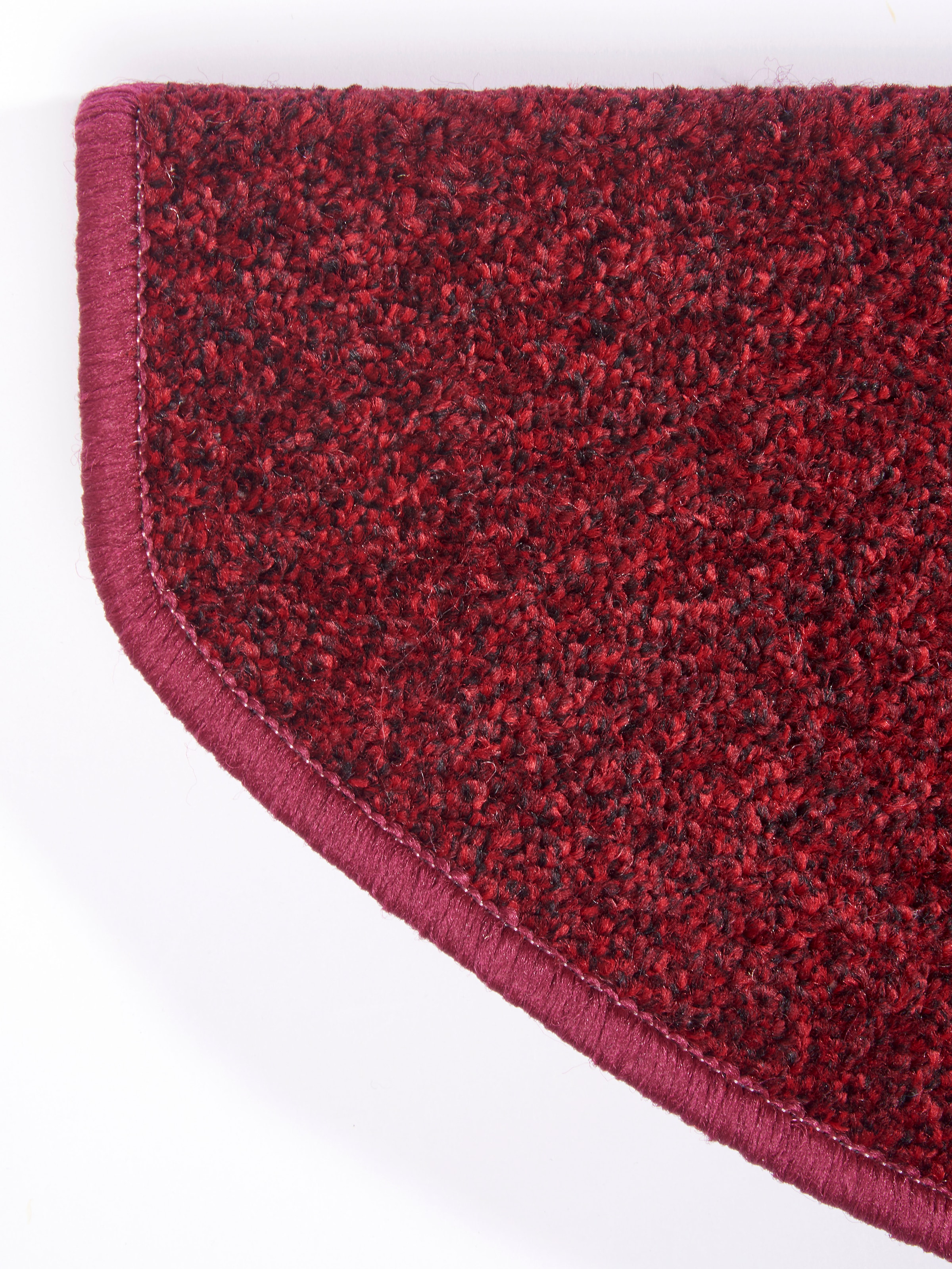 Hanse Home Exclusiv Stufenmatte »Liberty«, halbrund, 7 mm Höhe, Uni, robust, kräftige Farben, Meliert, Treppe, Gekettelt, 15 er Set