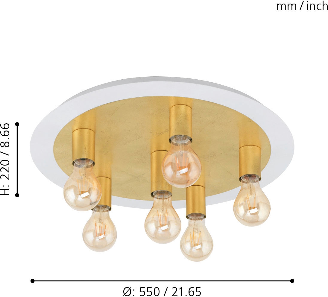 EGLO Deckenleuchte »PASSANO«, 6 flammig-flammig, Deckenlampe im OTTO Online  Shop