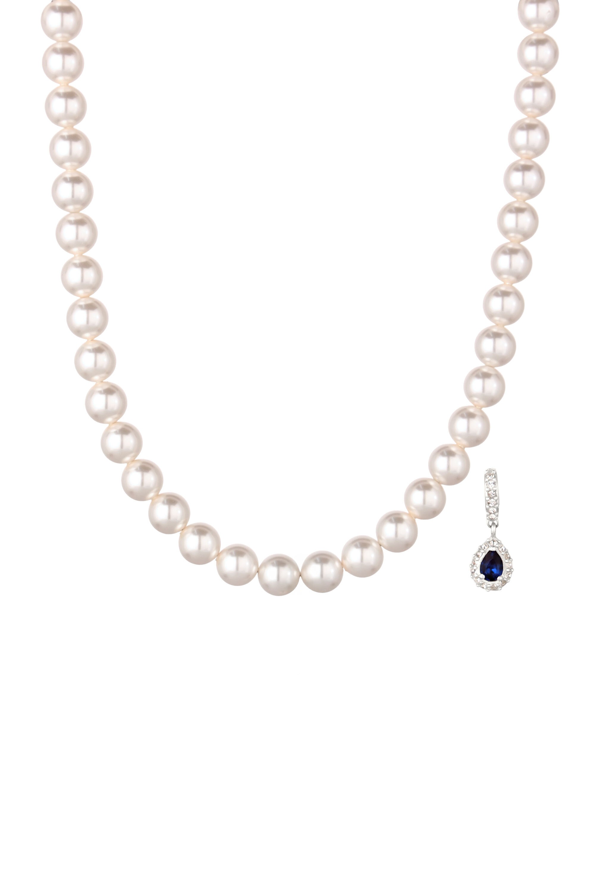 Elli Silberkette »Halskette mit Perlen von Swarovski(R) 925 Sterling Silber«