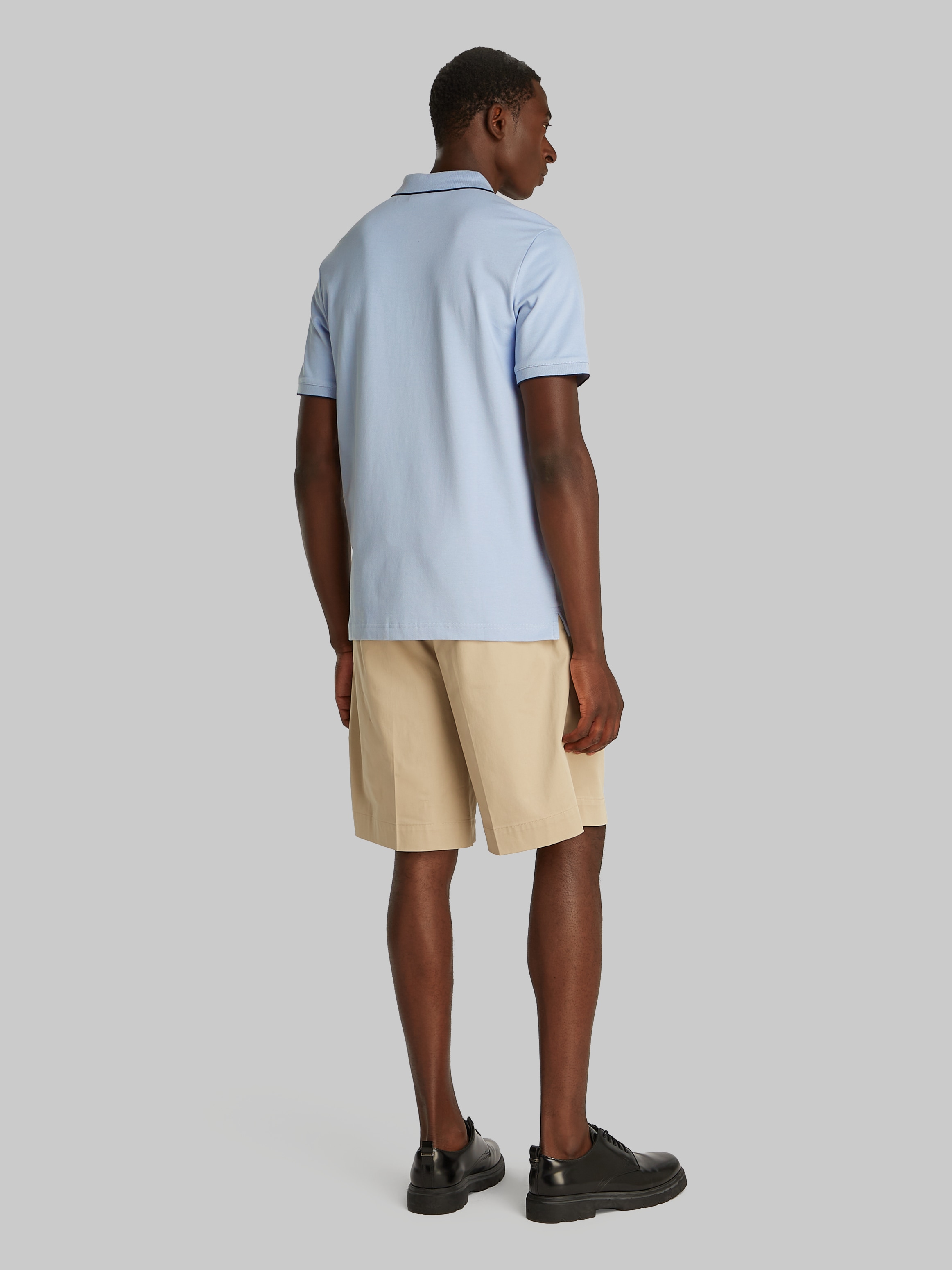 Calvin Klein Poloshirt »STRETCH PIQUE TIPPING POLO«, mit Streifendetail am Kragen