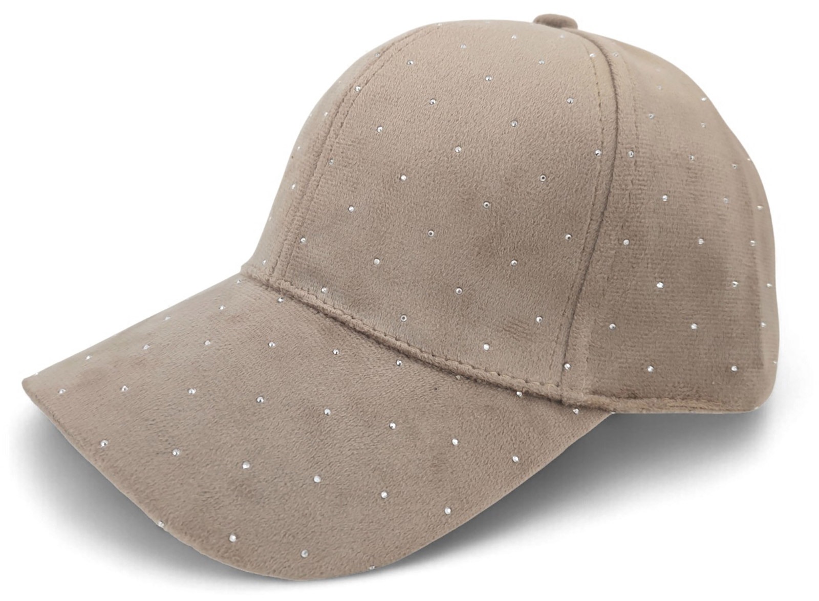 styleBREAKER »Samt Baseball Cap mit Strass« 1 Stk.