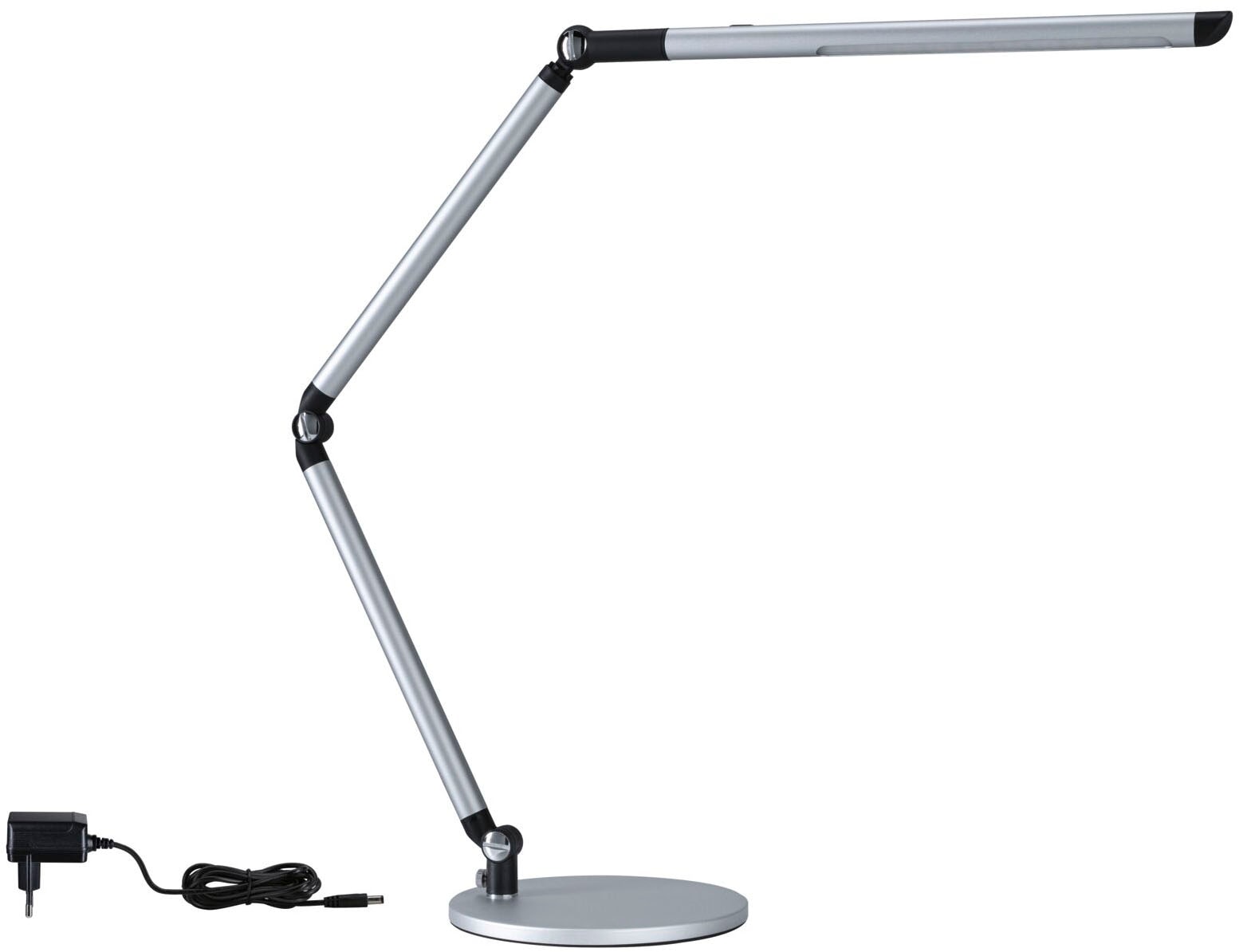 Paulmann LED Schreibtischlampe »LED Schreibtischleuchte 3-Step-Dim FlexBar White Switch Silber matt« 1 Stk. Tageslichtweiß mehrere Helligkeitsstufen, Farbwechsler, Farbsteuerung, Dimmer