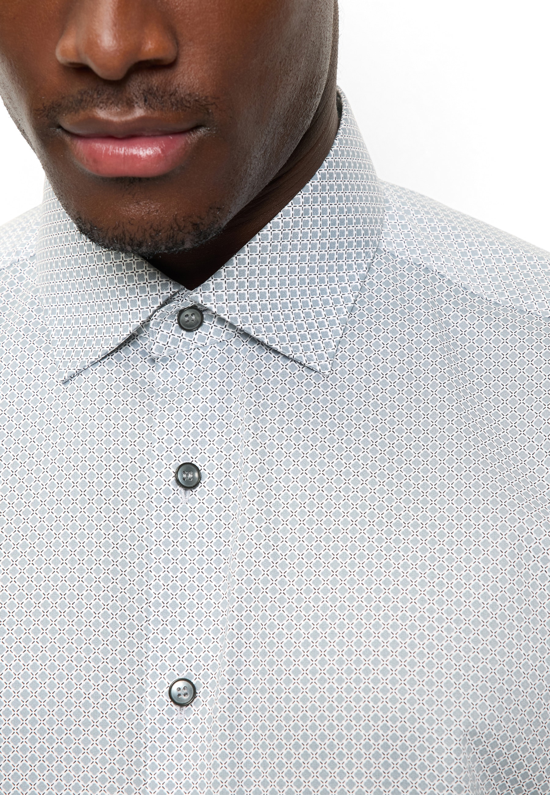 OLYMP Langarmhemd »Level Five« Businesshemd, body fit, New York Kentkragen, gemustert