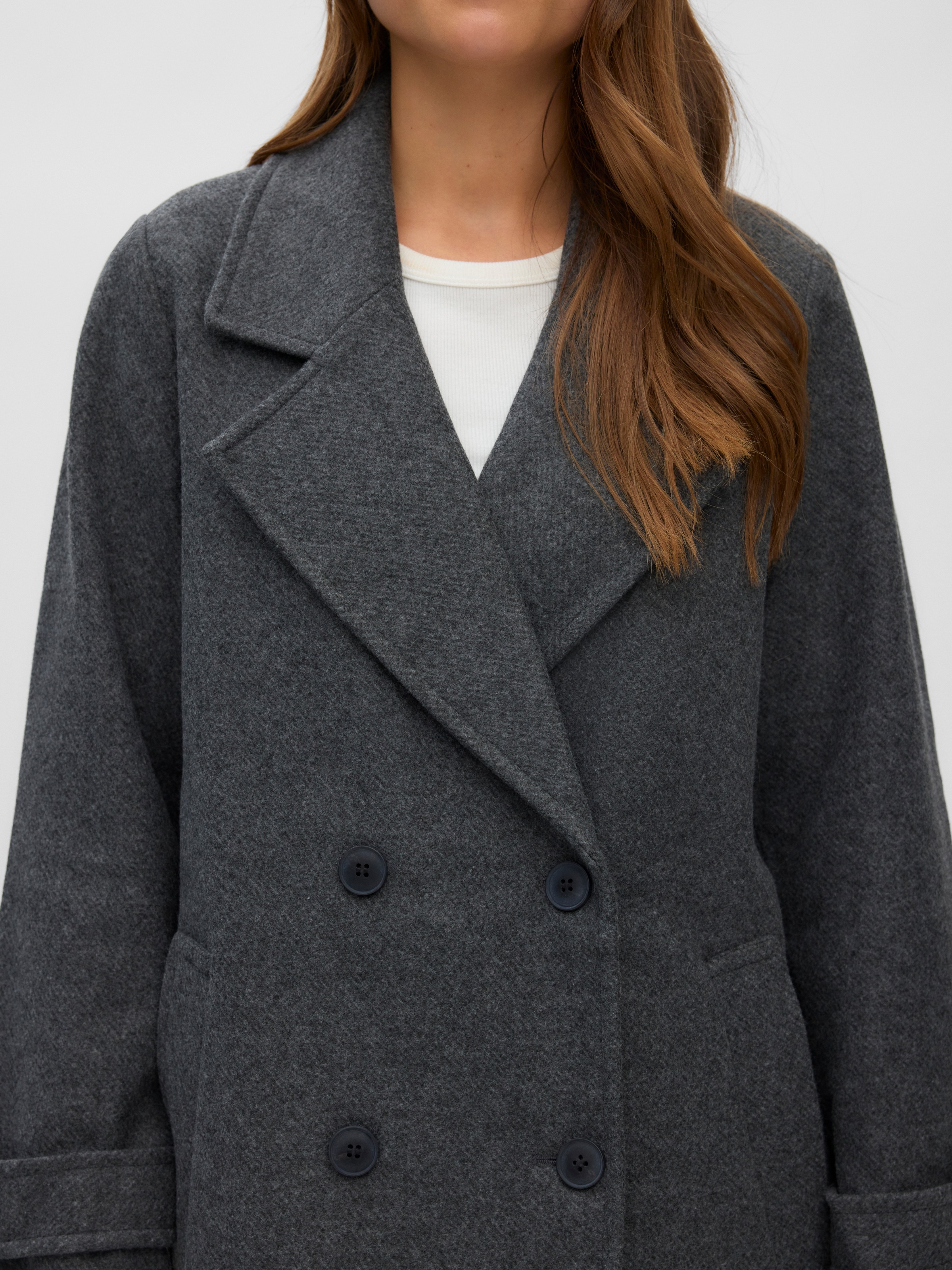 Vero Moda Langmantel »VMEVA LONG COAT NOOS« Kunstfaser