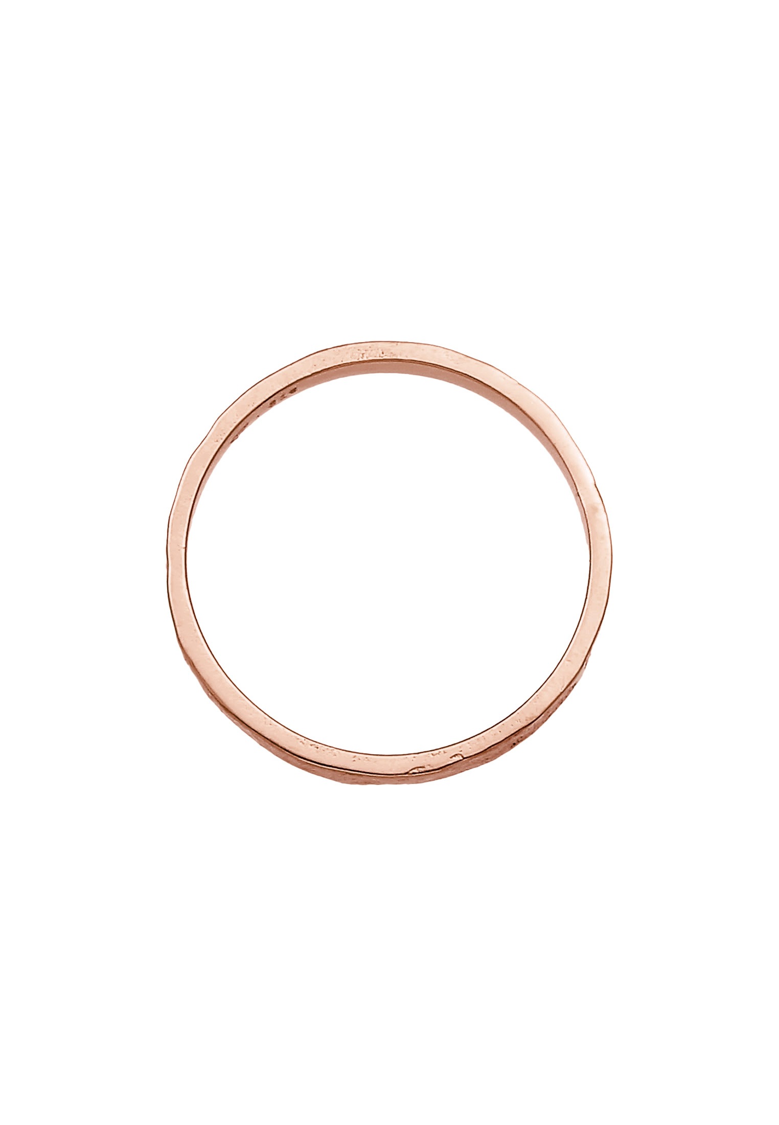 Elli Silberring »Ring Bandring Partnerring Basic Organic Look 925 Silber«