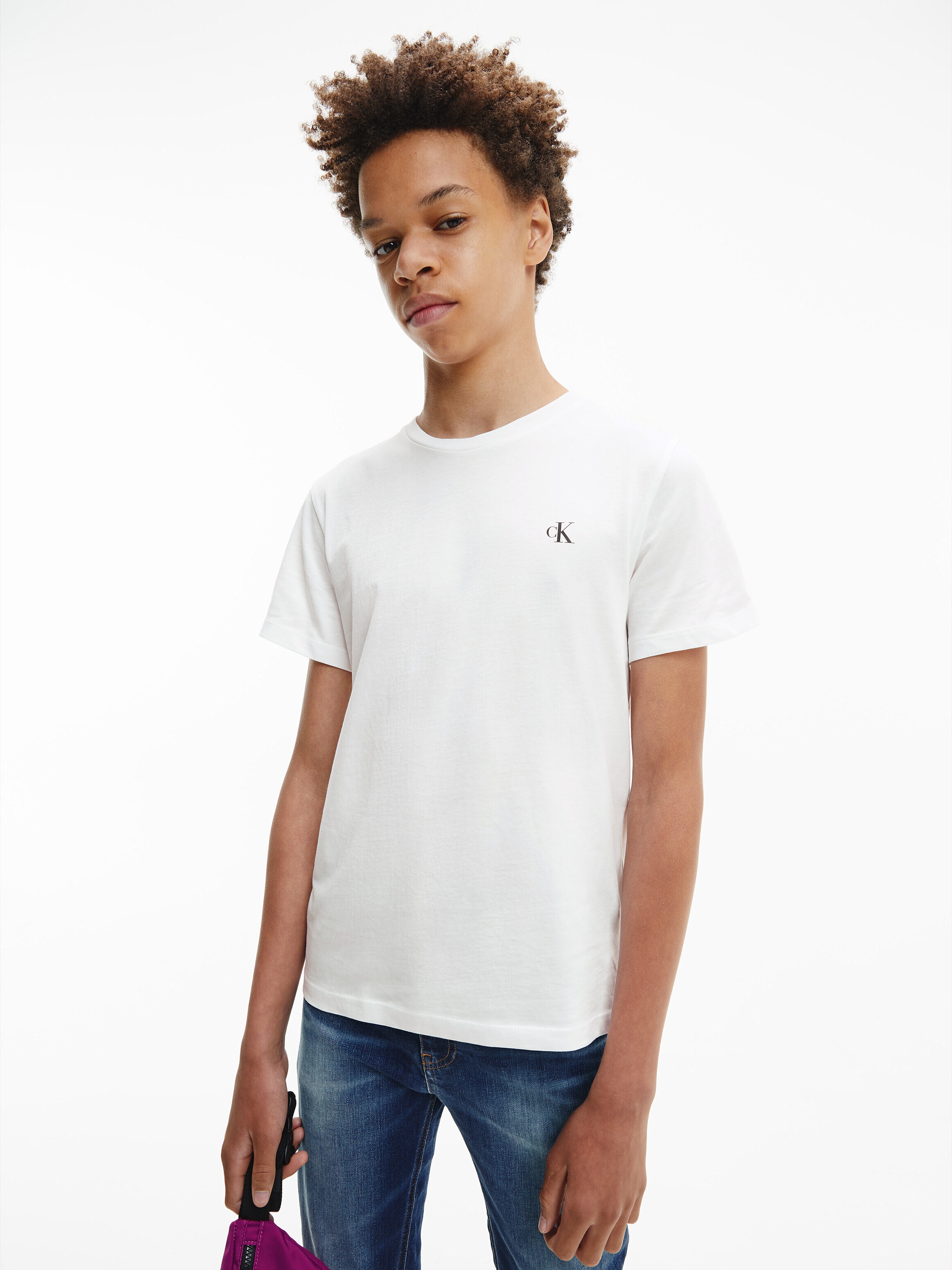Calvin Klein Jeans T-Shirt »2-PACK MONOGRAM TOP«, (2 tlg.), für Kinder bis 16 Jahre mit Logoprägung