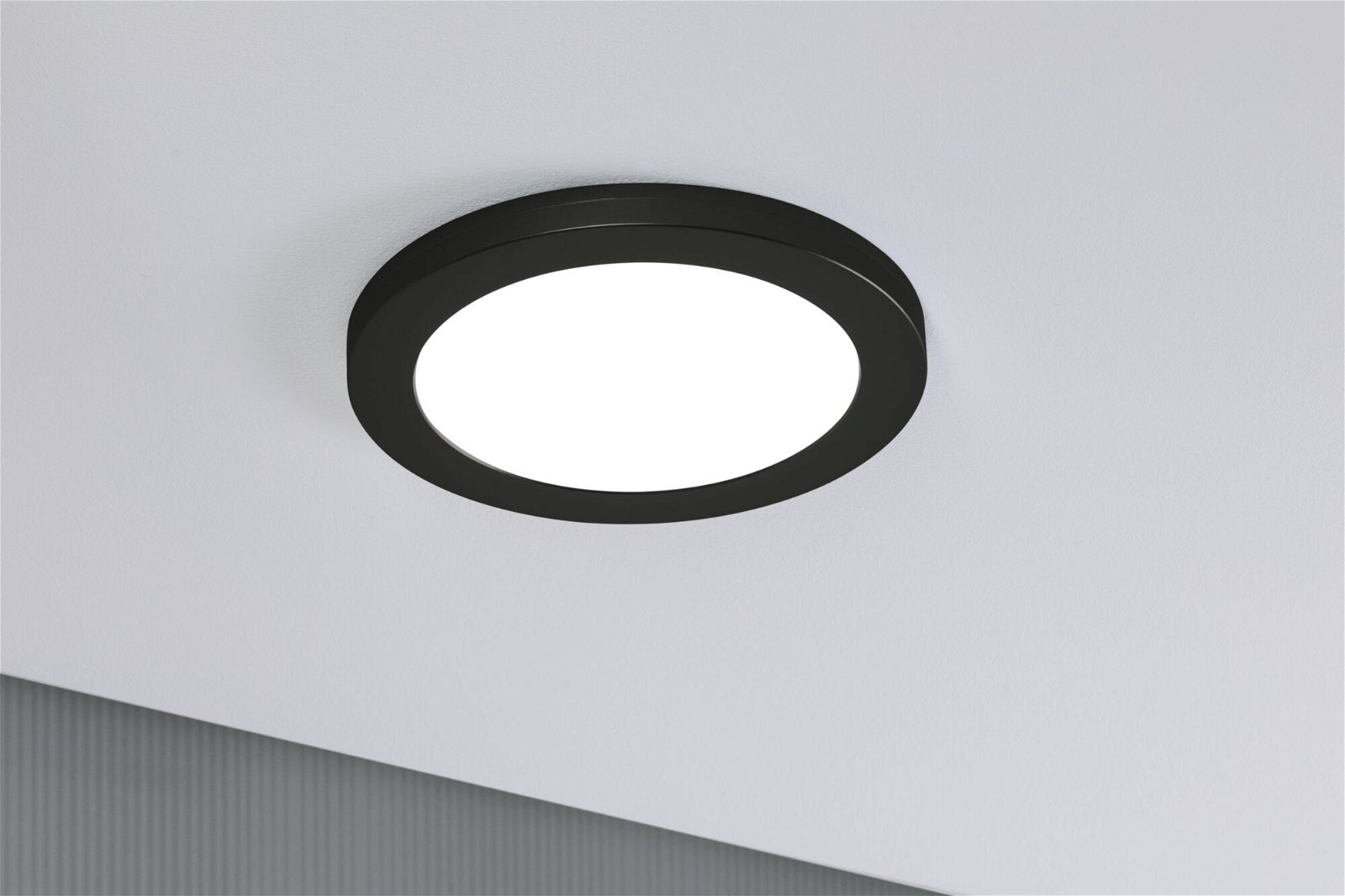 Paulmann LED Einbauleuchte »2in1 Cover-it rund 225mm 16,5W 1200lm 4000K Chrom matt«, 1 flammig, Einbaupanel