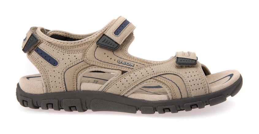 Geox Sandale »UOMO SANDAL STRADA«, Sommerschuh, Klettschuh, Outdoorsandale, im Trekking-Look