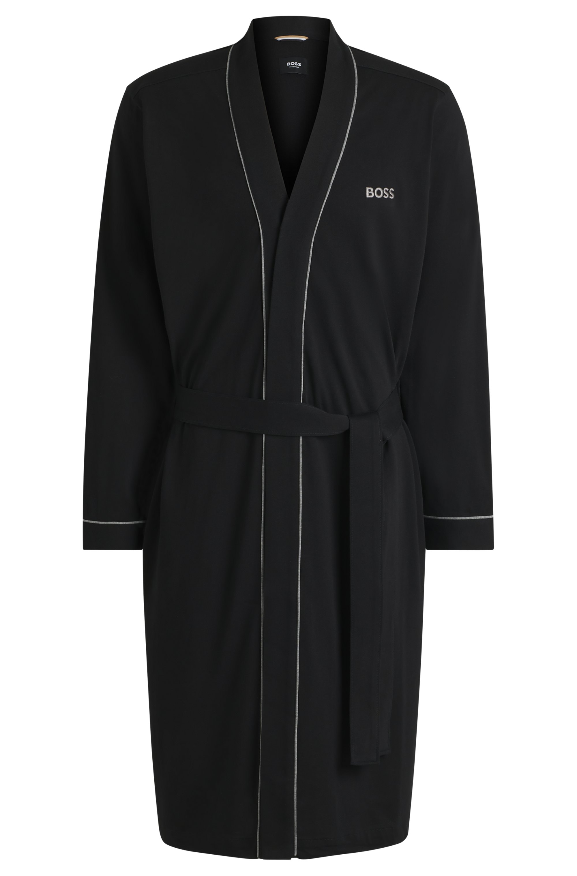 BOSS Morgenmantel »Kimono BM«, mit Logostickerei
