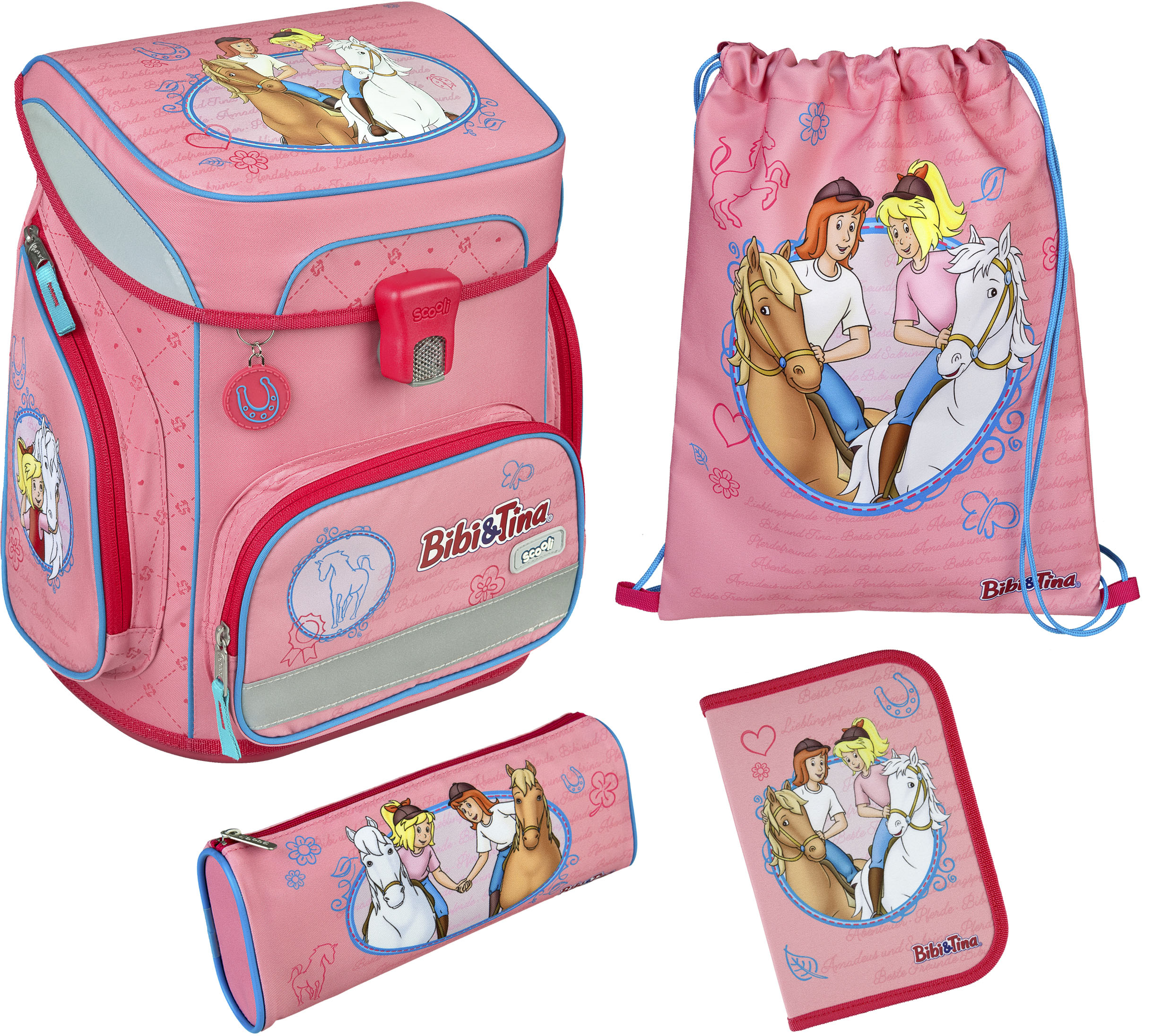 Scooli Mädchen Schulranzen »EasyFit in rosa, Größe B/H/T: 33 cm x 36,5 cm x 29 cm