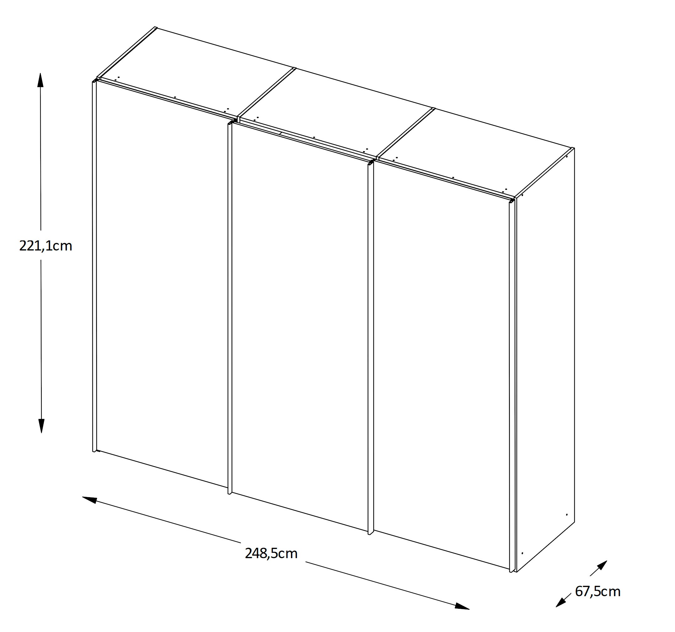 STAUD Schwebetürenschrank »Sonate Pesaro, Made in Germany« Mit vier verschiedenen Ausstattungsvarianten