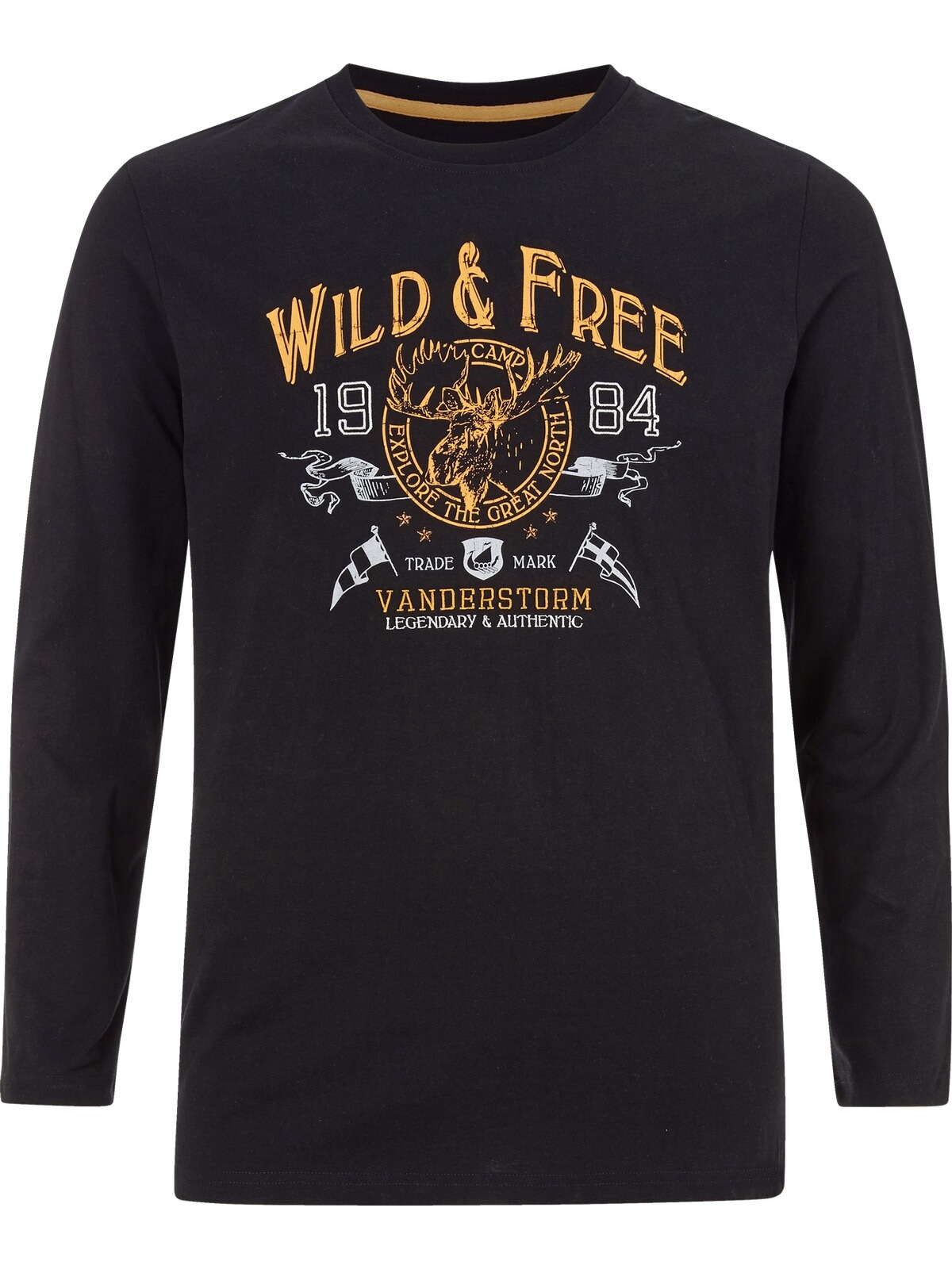 Jan Vanderstorm Langarm-Poloshirt »Langarmshirt STAAF«