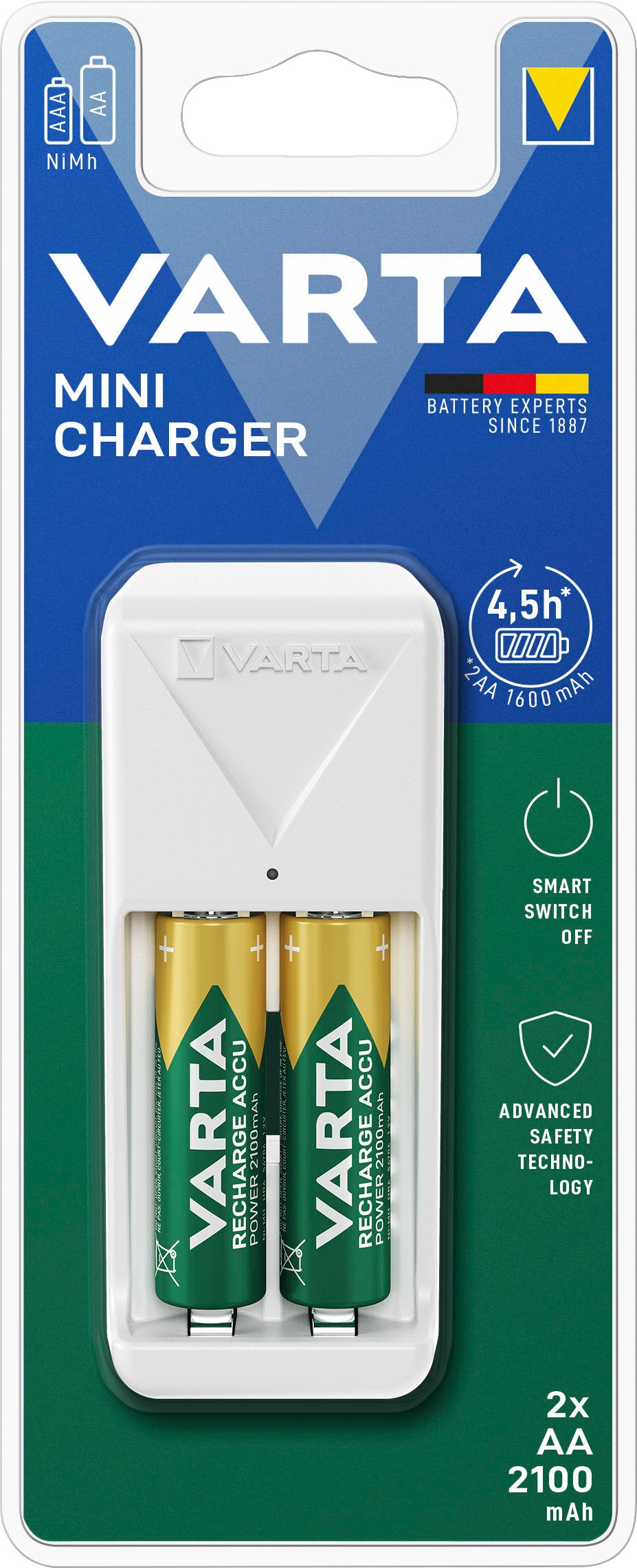 VARTA Batterie-Ladegerät »Mini Charger«, (1 St.)