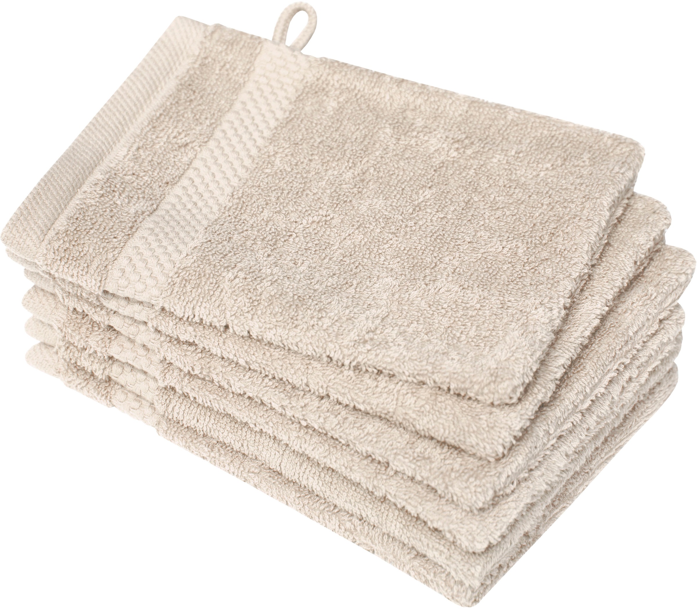 Dyckhoff Waschhandschuh »Planet« 450 g/m² in beige, Größe B/L: 16 cm x 21 cm