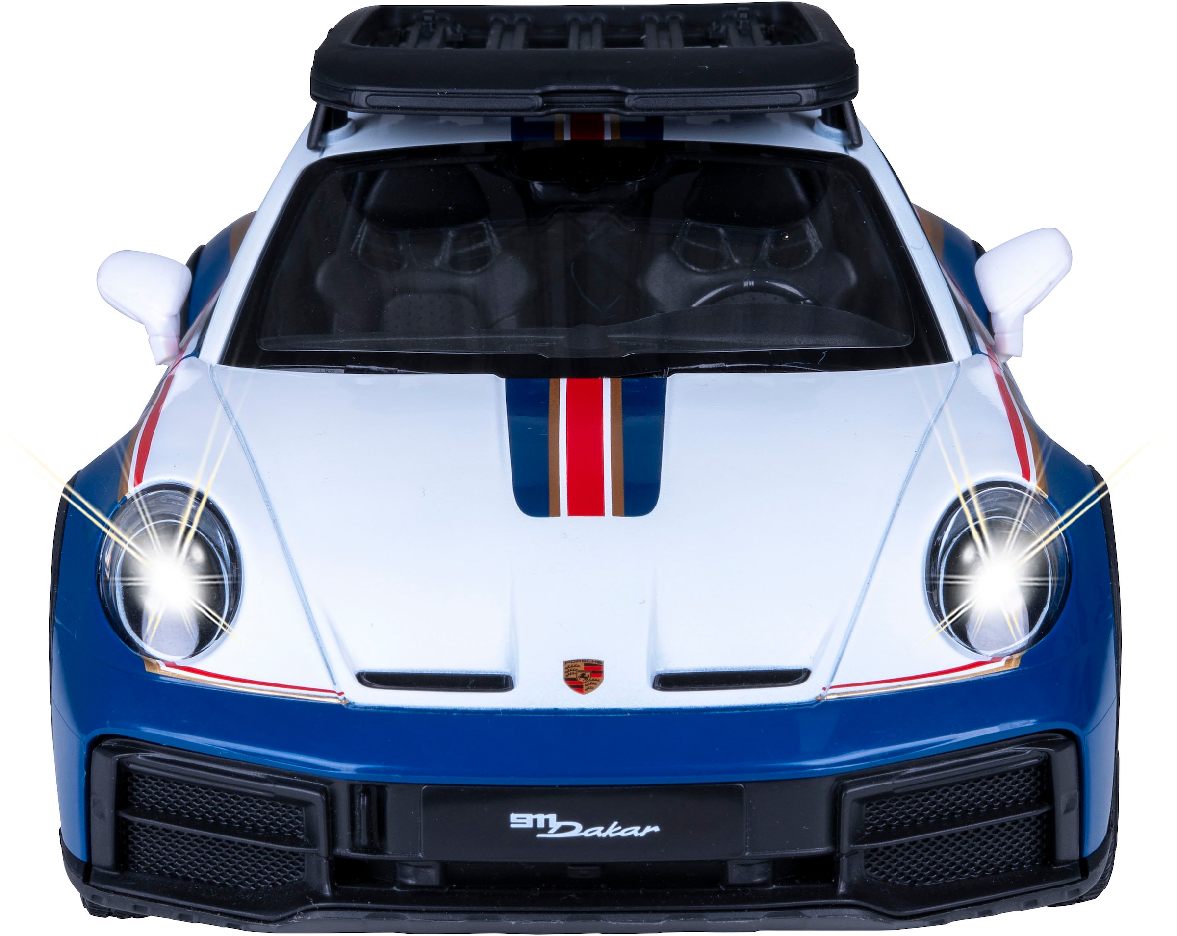 Jamara RC-Auto »Porsche 911 Dakar Performance 1:14 blau 2,4GHz«, mit LED Licht
