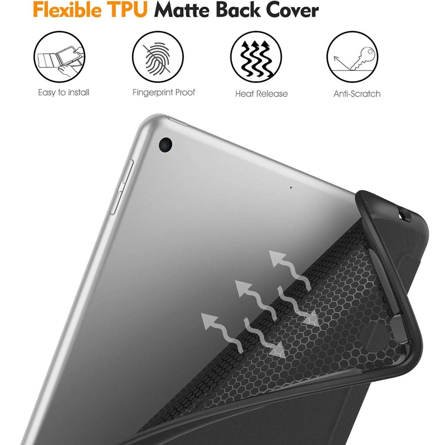 4smarts Tablet-Hülle »Folio Case Basic für Samsung Galaxy Tab S9«, Samsung Galaxy S9, Backcover, Schutzhülle, Tabletschutzhülle, Case, Schutzcase, stoßfest