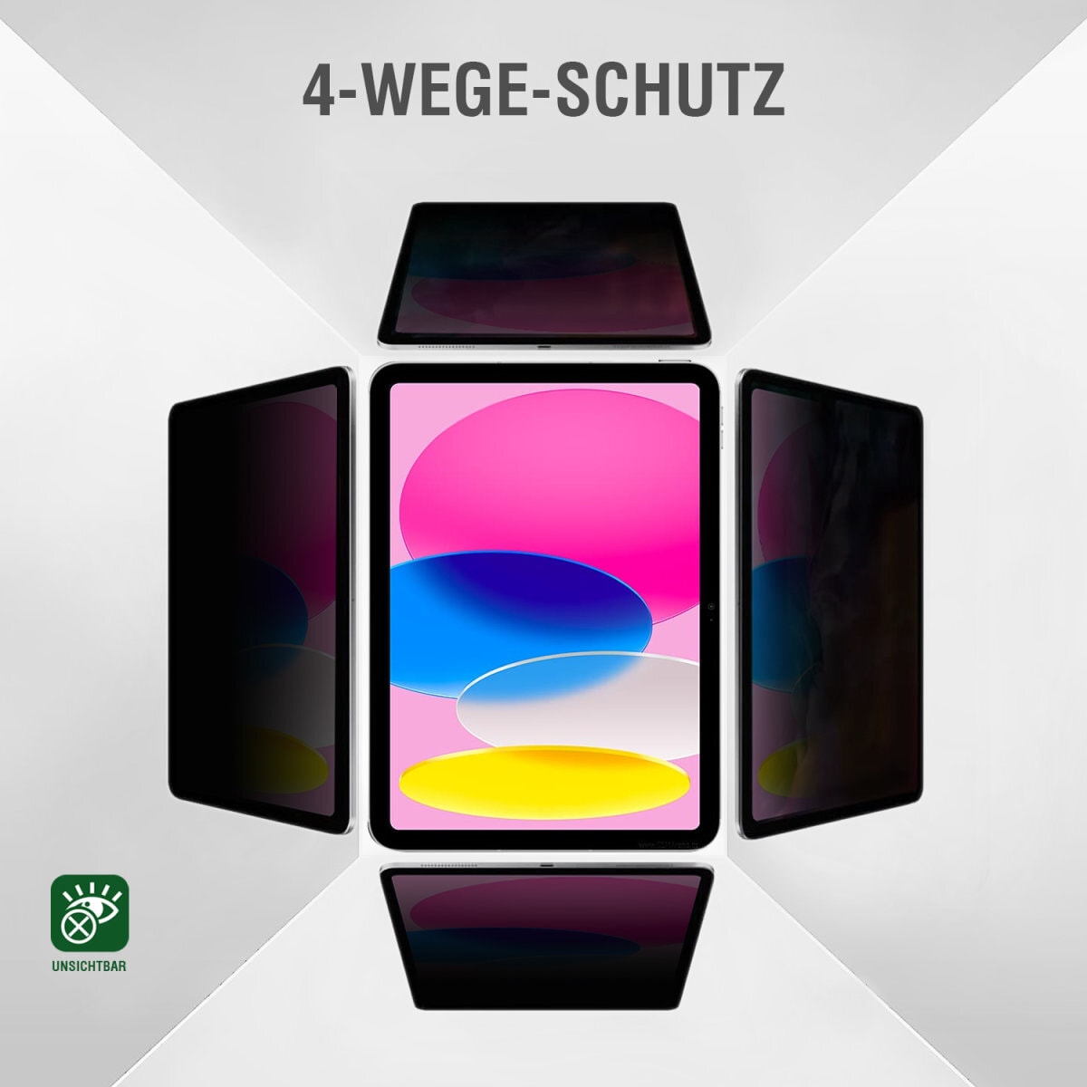 4smarts Displayschutzfolie »Magnetischer Privacy Filter«, für Apple iPad Pro 13 (M4, 2024), Blickschutzfolie, Schutzfolie, Bildschirmschutz, kratz- & stoßfest