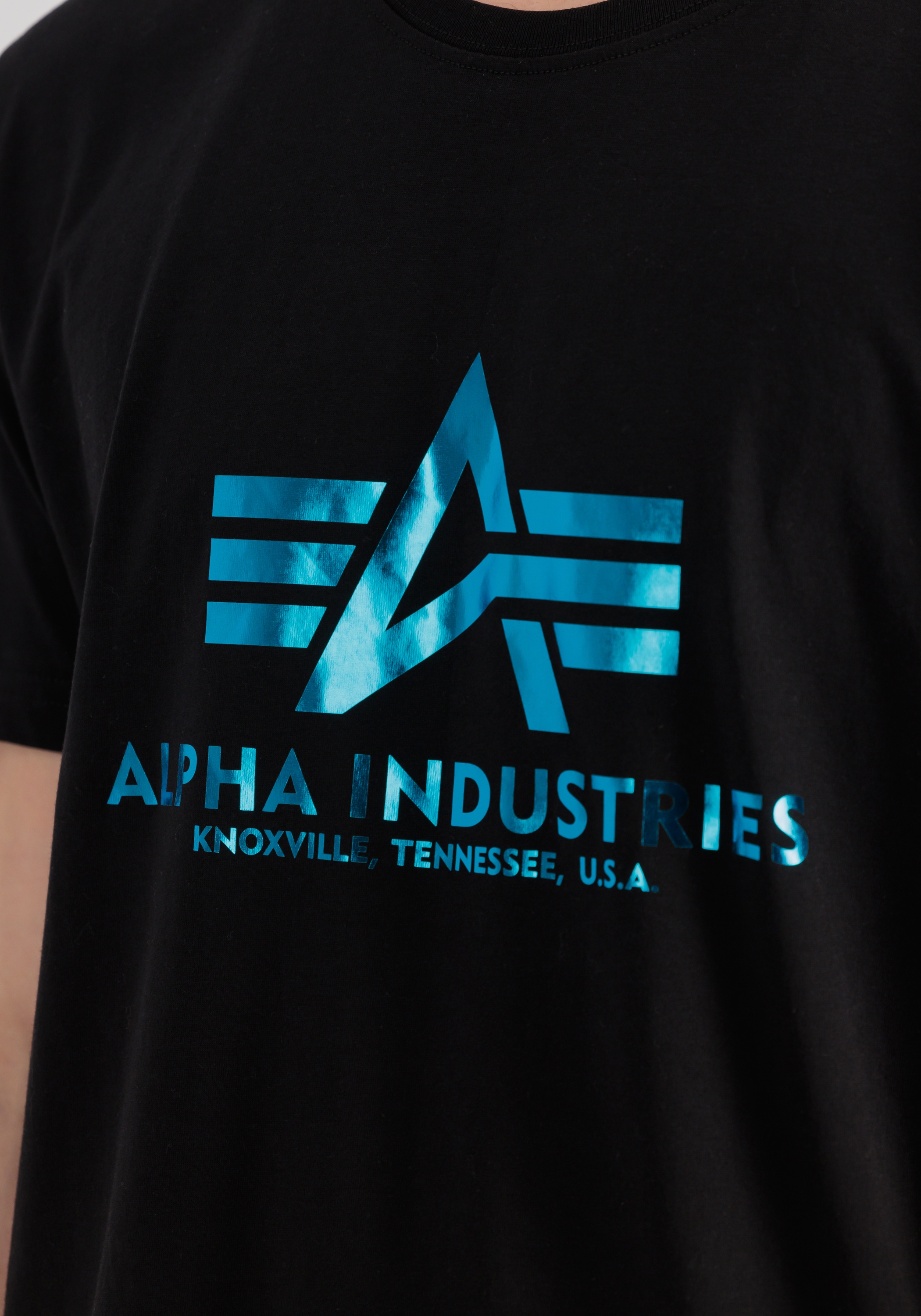 Alpha Industries T-Shirt »Basic T-Shirt BL Foil Print T-Shirt«