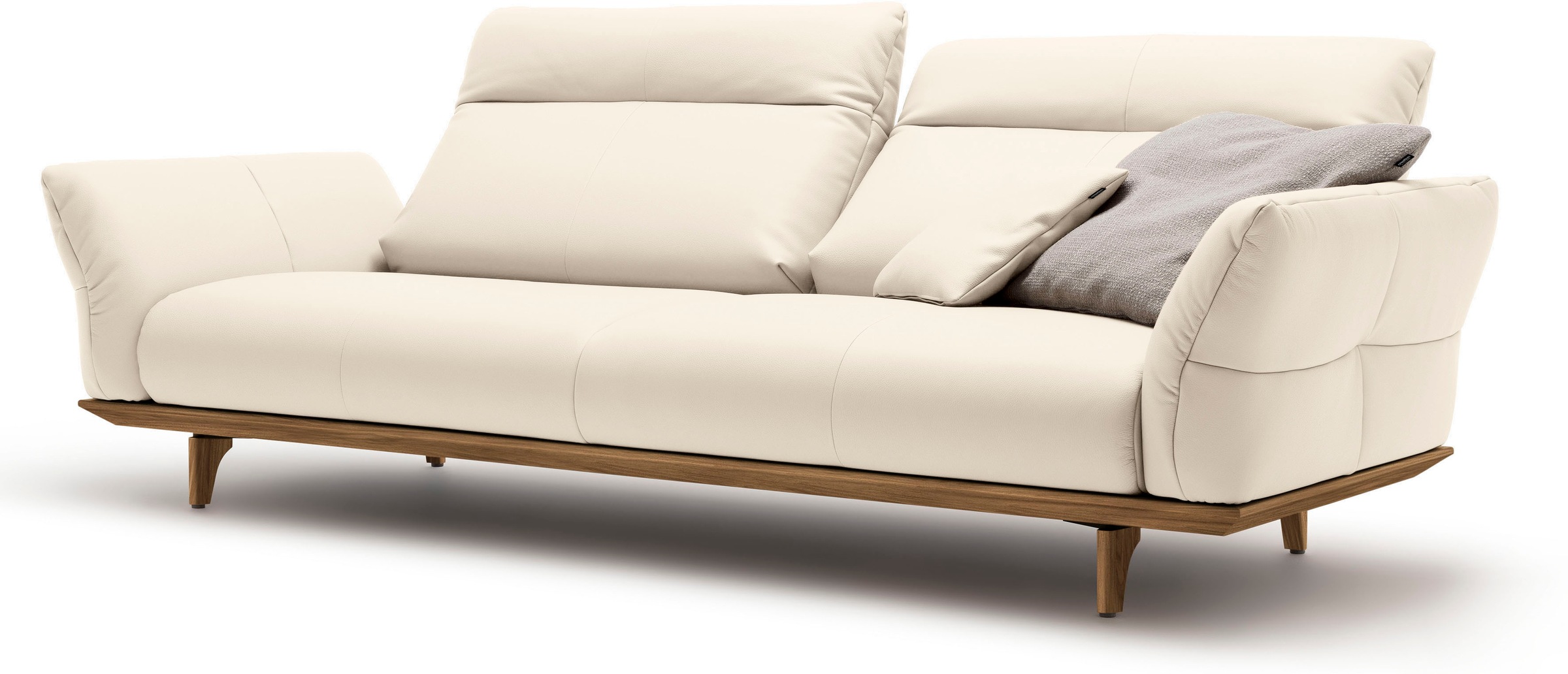 Creation BY ROLF BENZ 3,5-Sitzer »CR.460«, Sockel und Füße in Nussbaum, Breite 228 cm