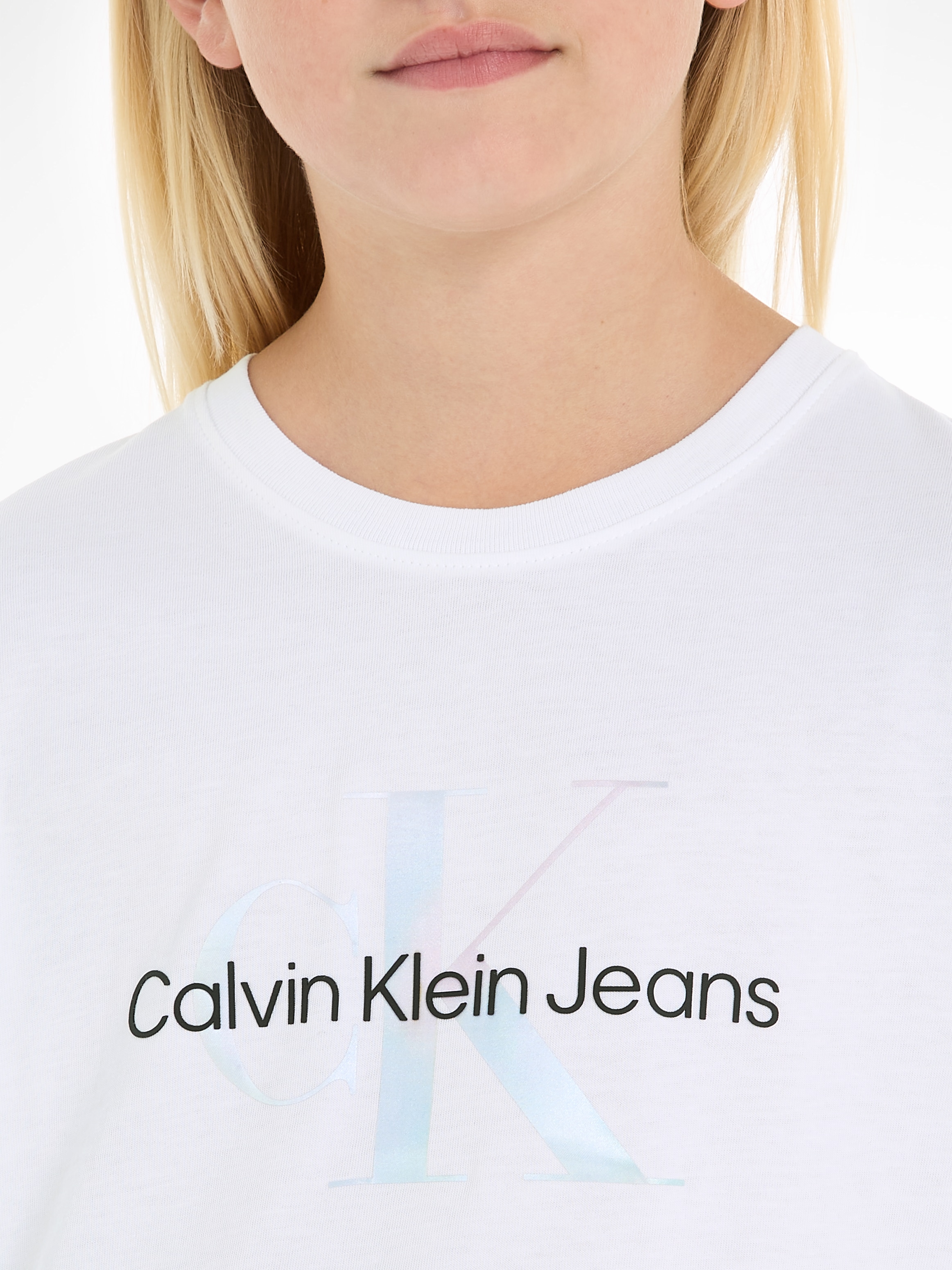 Calvin Klein Jeans T-Shirt »SERENITY MONOGRAM BX SS T-SHIRT«, Kinder bis 16 Jahre