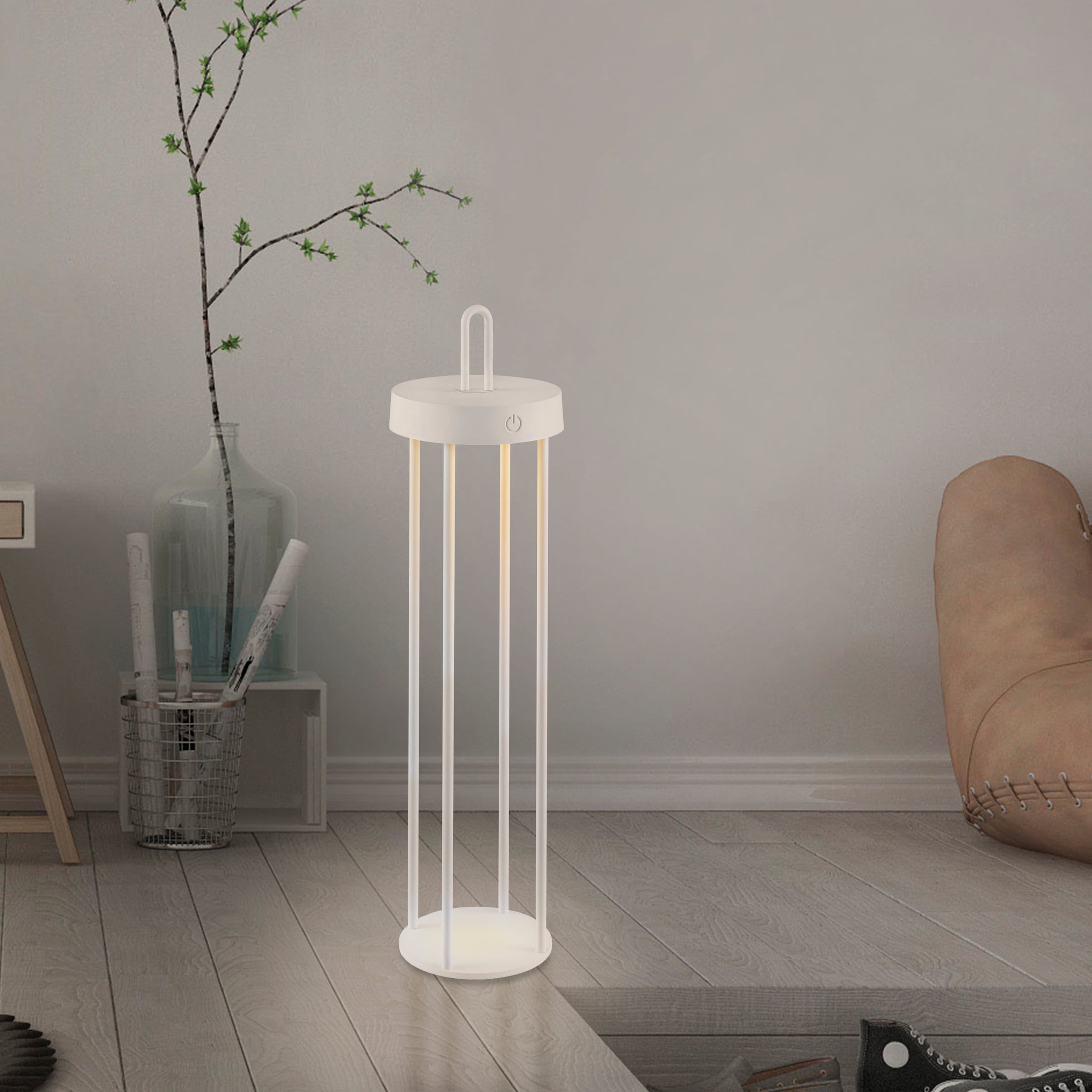 JUST LIGHT Stehlampe »ANSELM«, 1 flammig, Leuchtmittel LED-Modul | LED fest integriert, Akkuleuchte