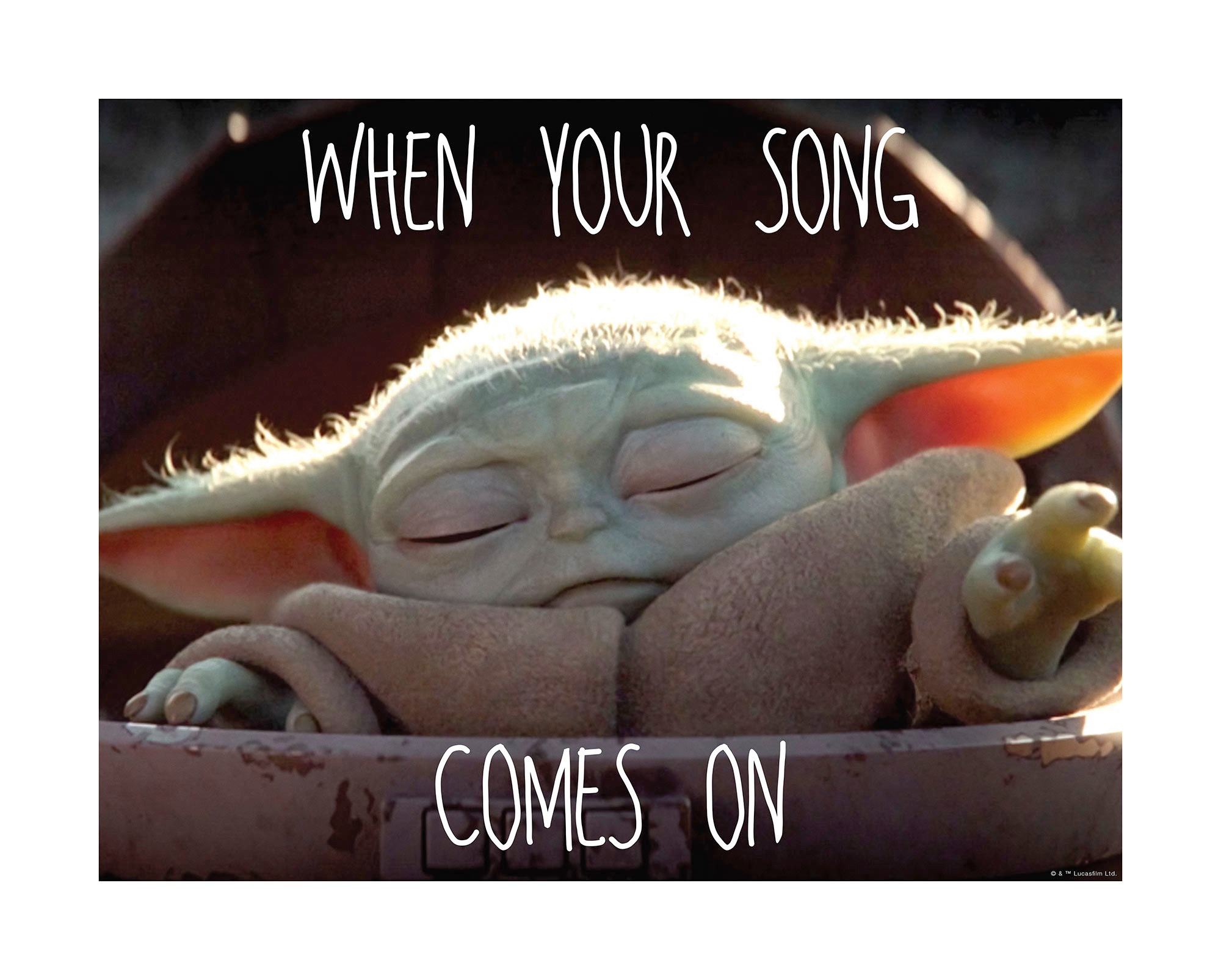 Komar Wandbild »Mandalorian The Child Music«, Disney-Star Wars, (1 St.), 50 x 40 cm (Breite x Höhe) - 1 Teil